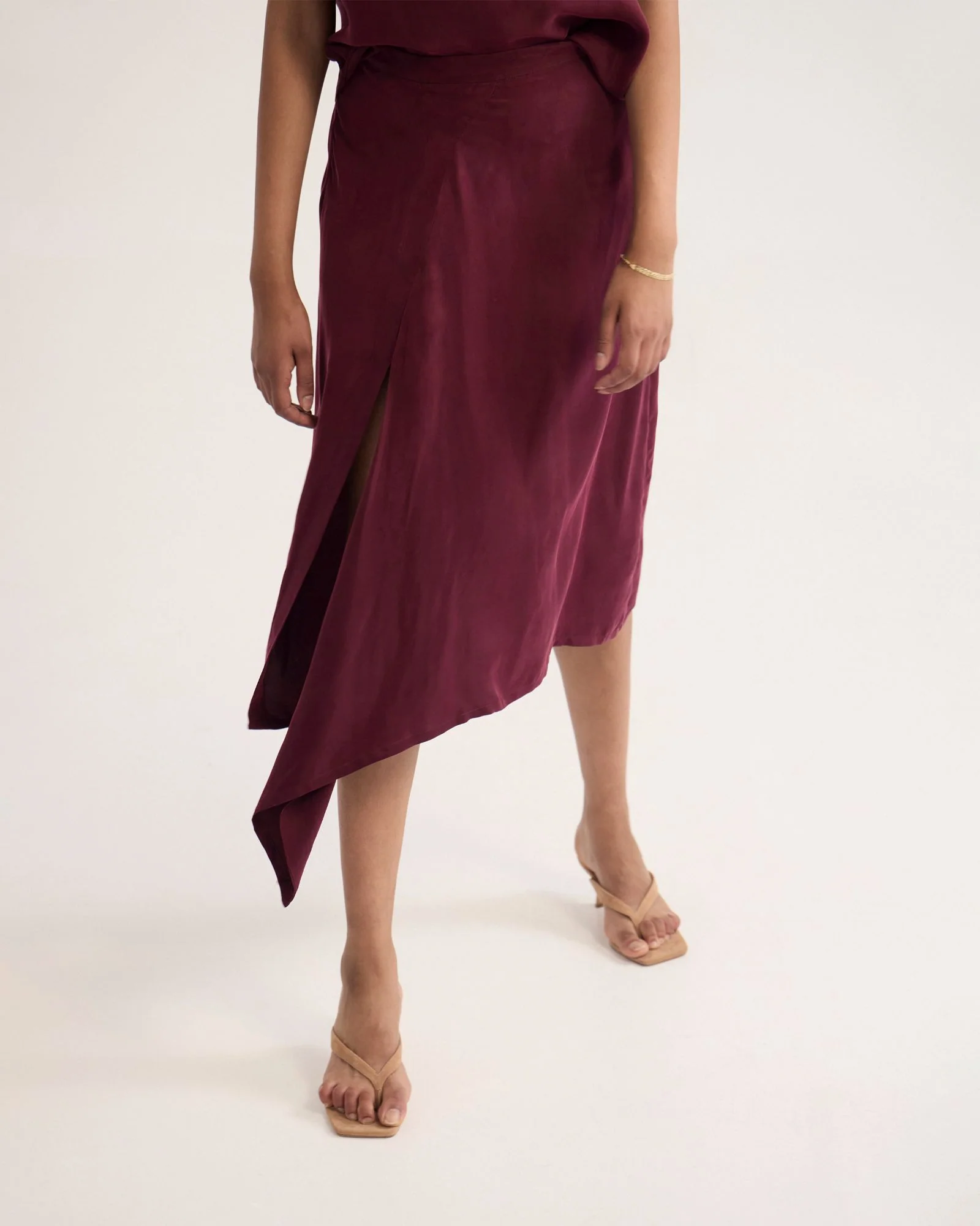 Ronja Cupro Draped Skirt - Image 4