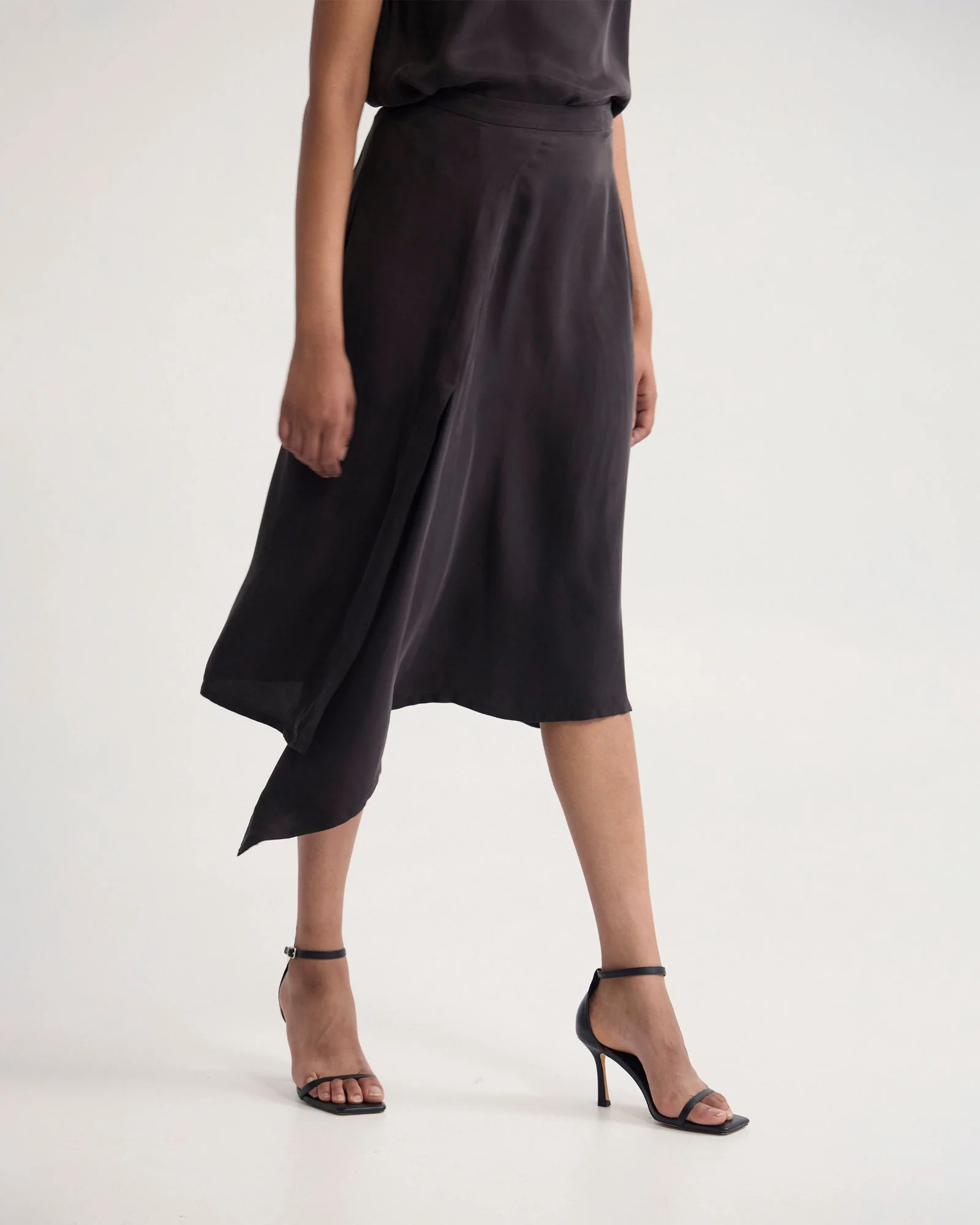 Ronja Cupro Draped Skirt - Image 9