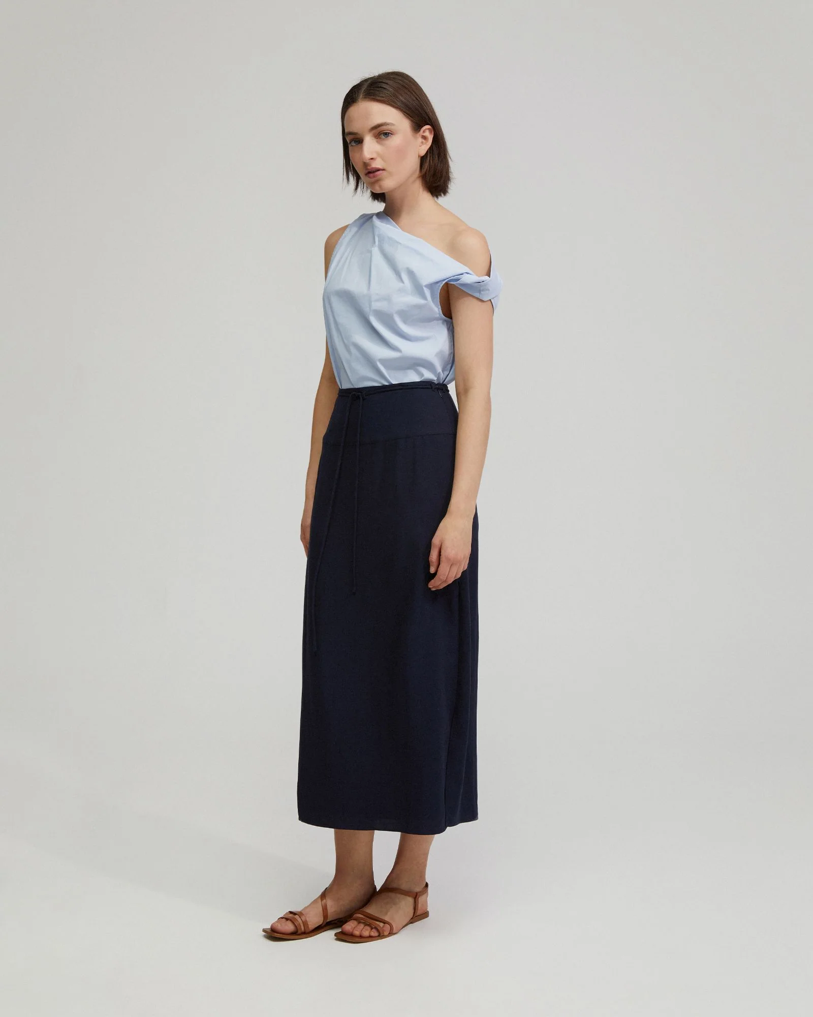 Rose Linen Blend Skirt - Image 5
