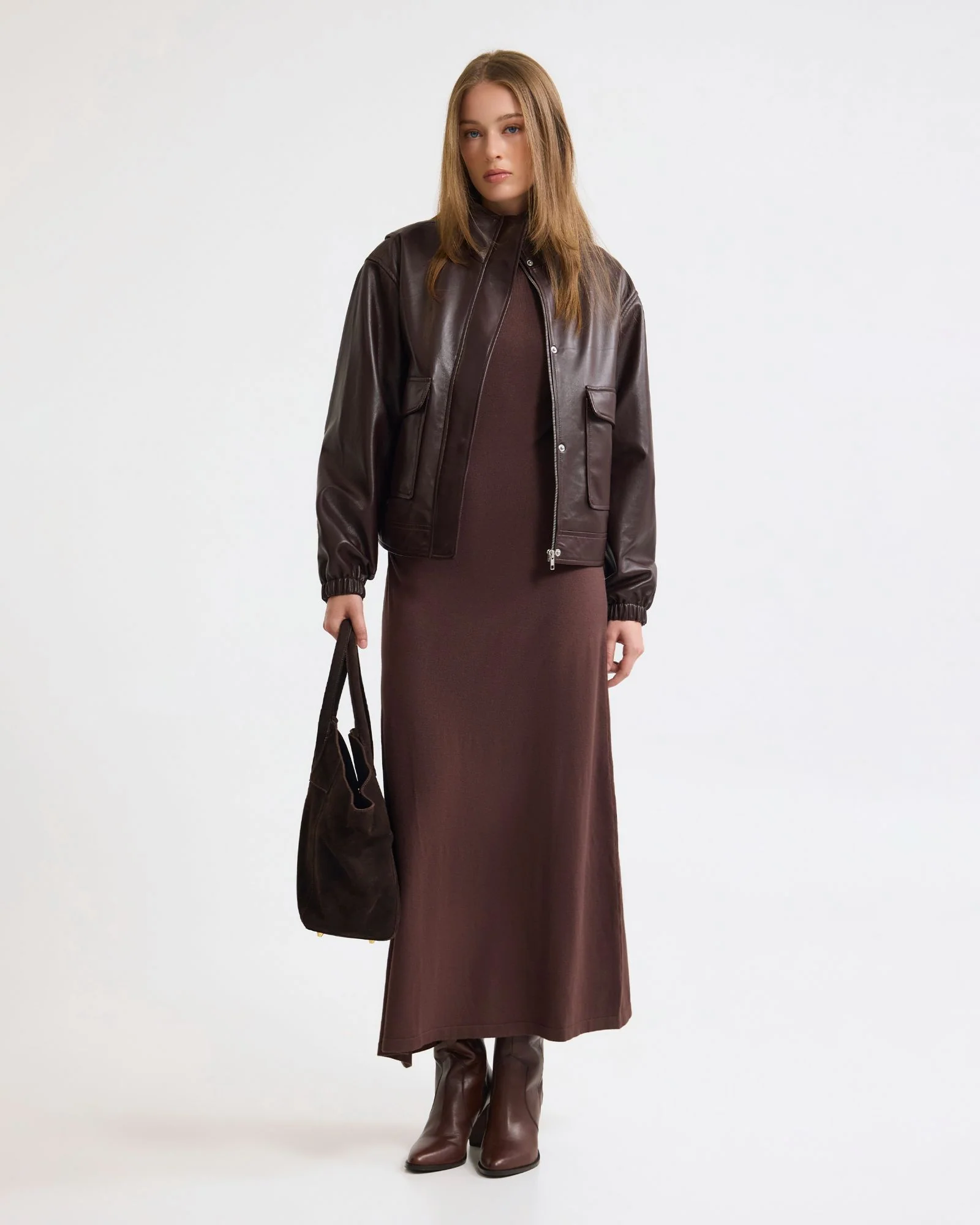Rosie Leather Bomber - Image 2