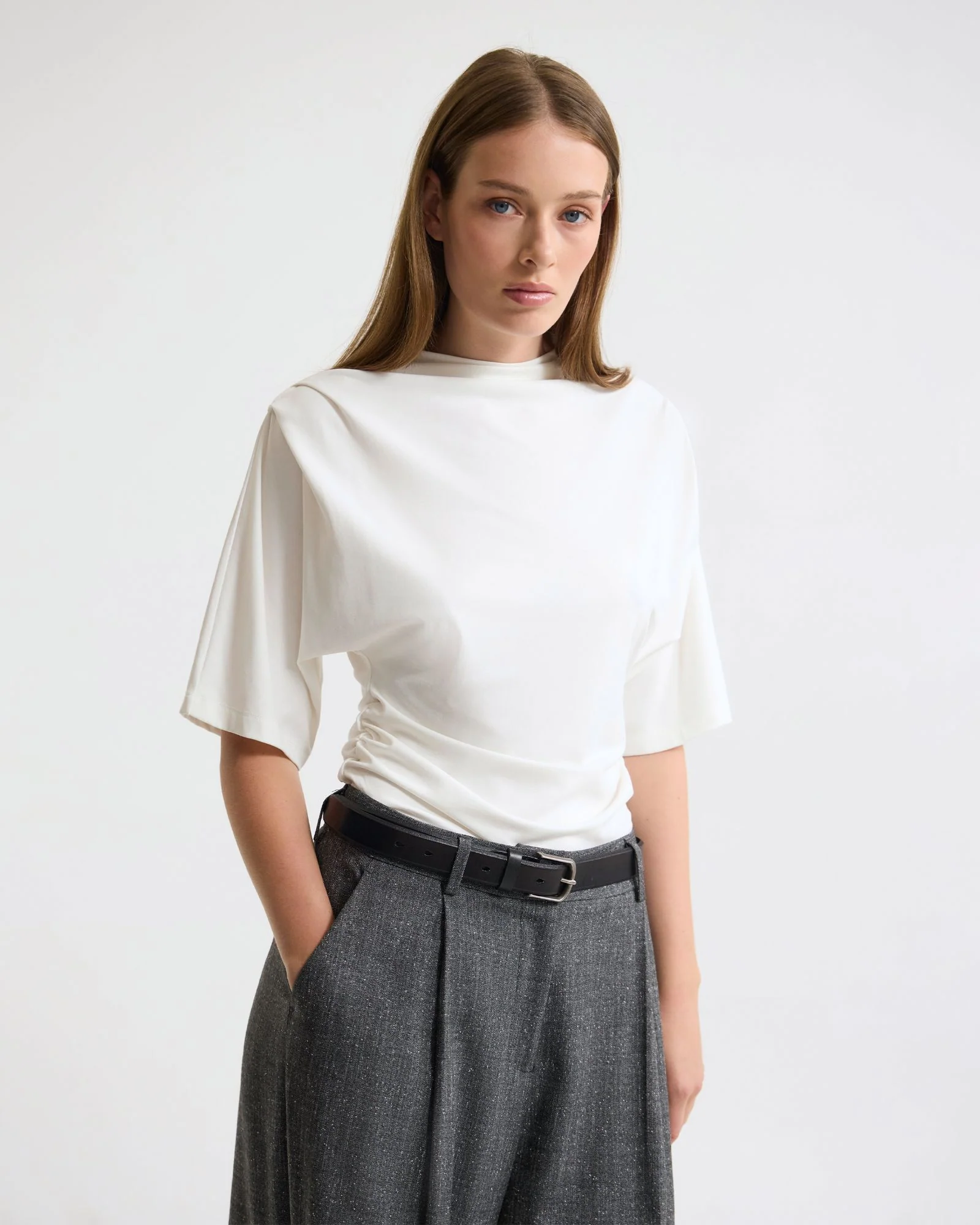 Rosie Stretch Jersey Top - Image 21