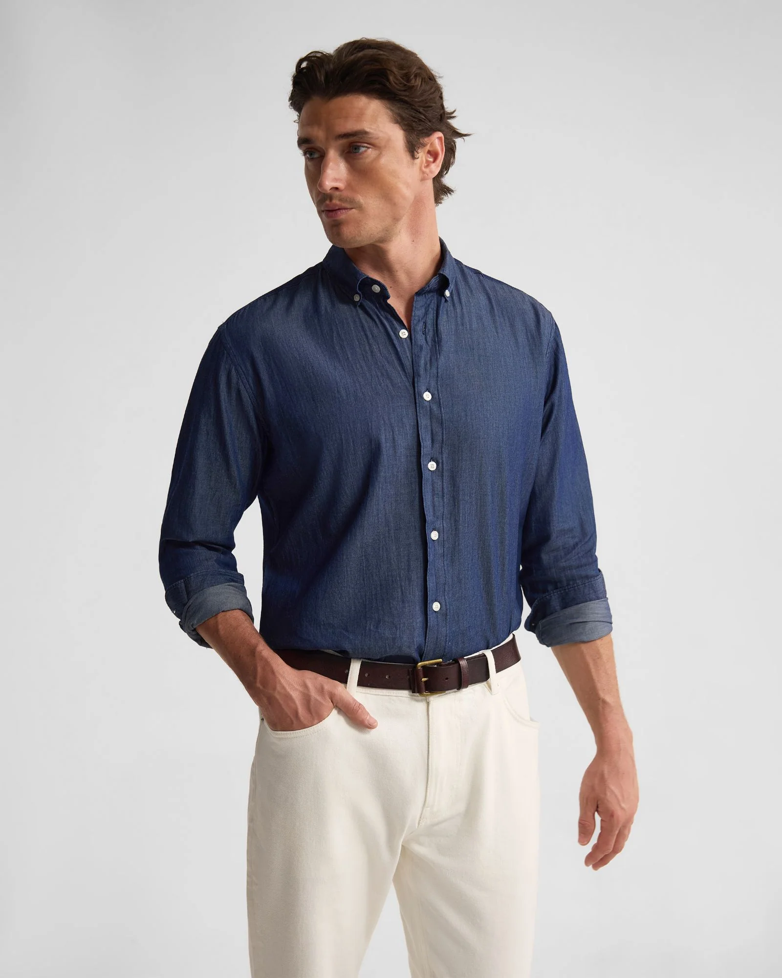 Rover Washed Denim Shirt - Image 5