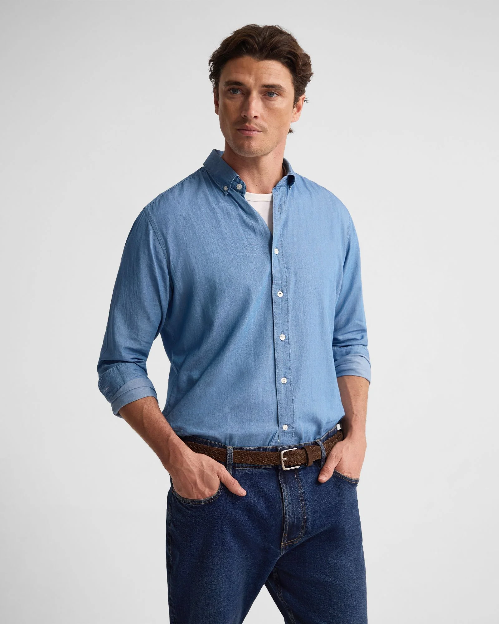 Rover Washed Denim Shirt - Image 5