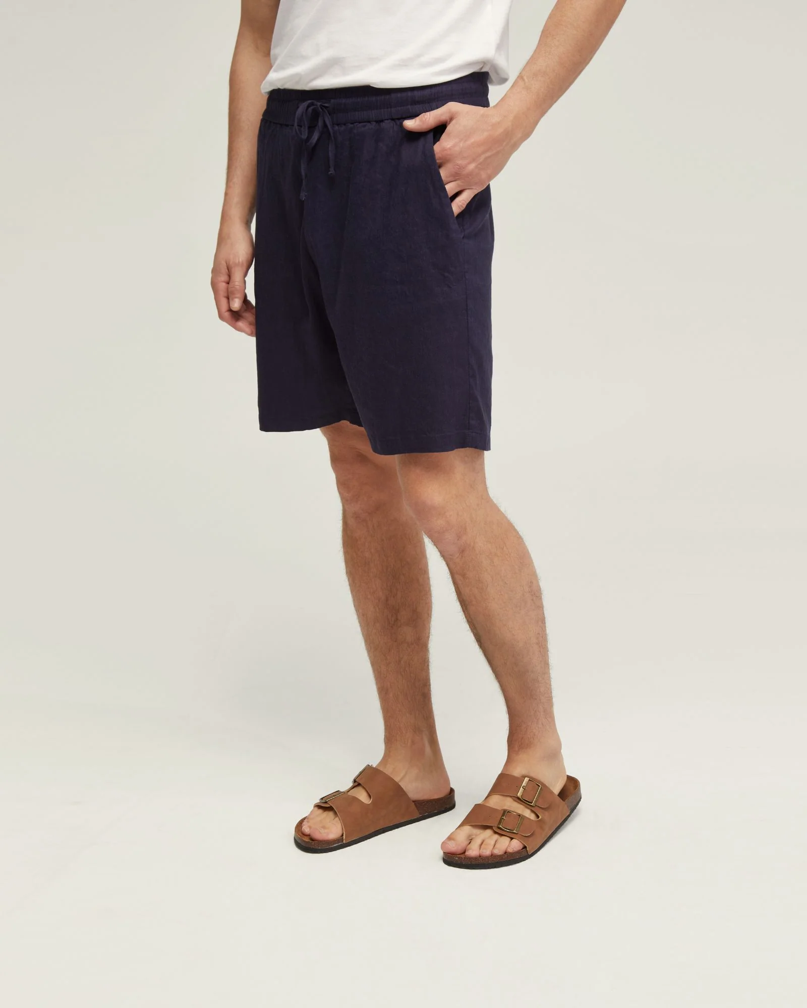 Rufus Linen Pull On Shorts - Image 9