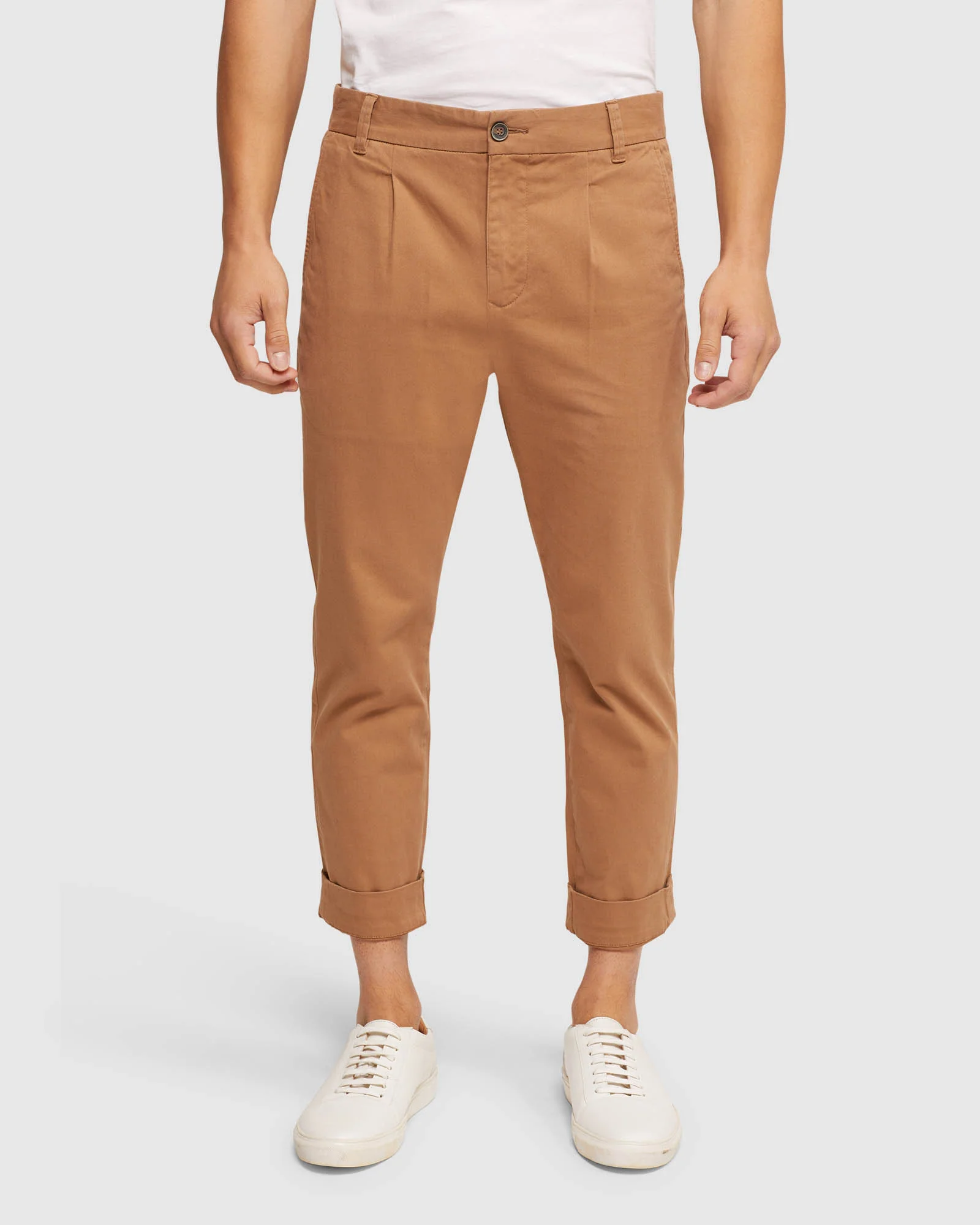 Ryan Folded Cuff Casual Chinos - Image 10