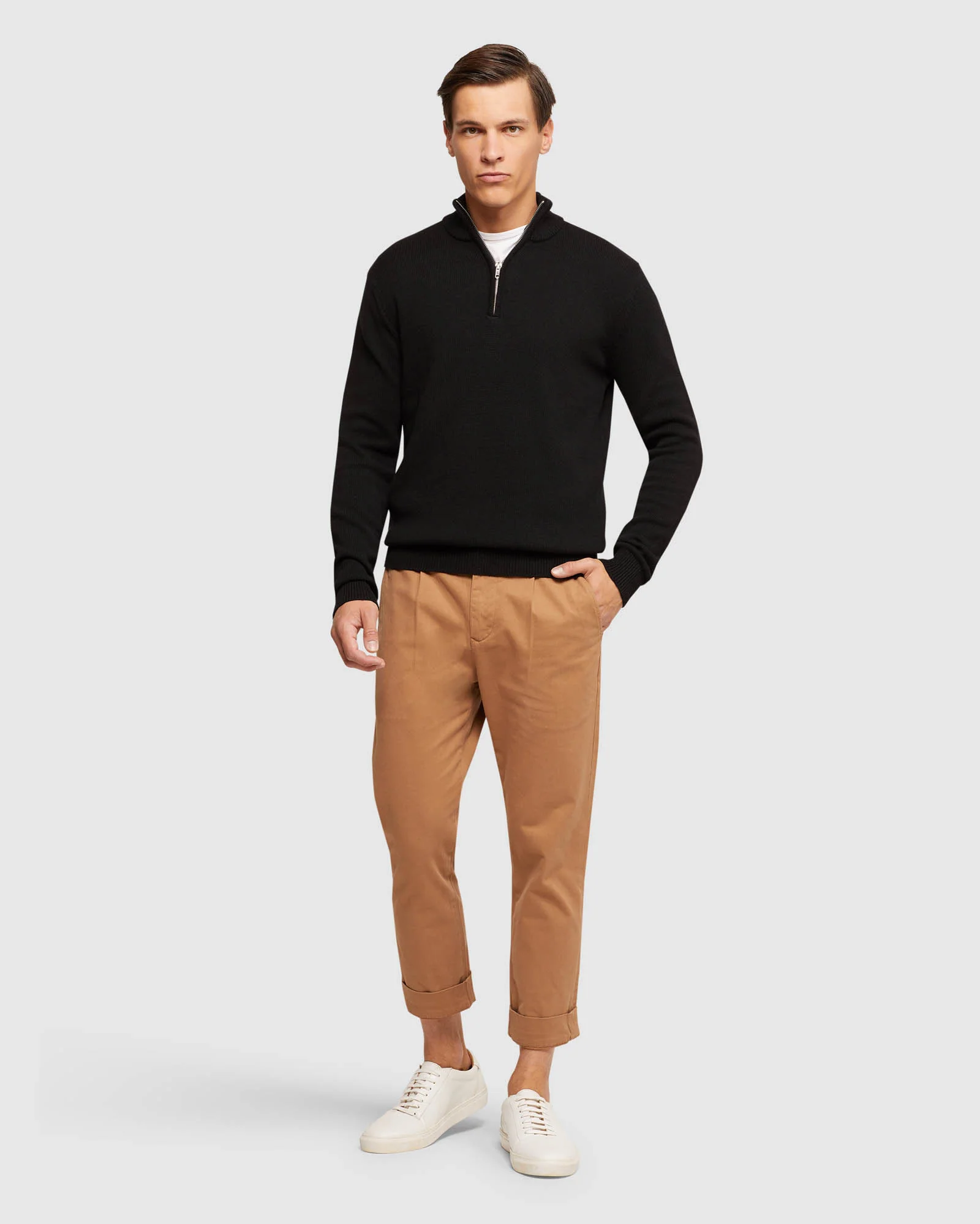 Ryan Folded Cuff Casual Chinos - Image 6