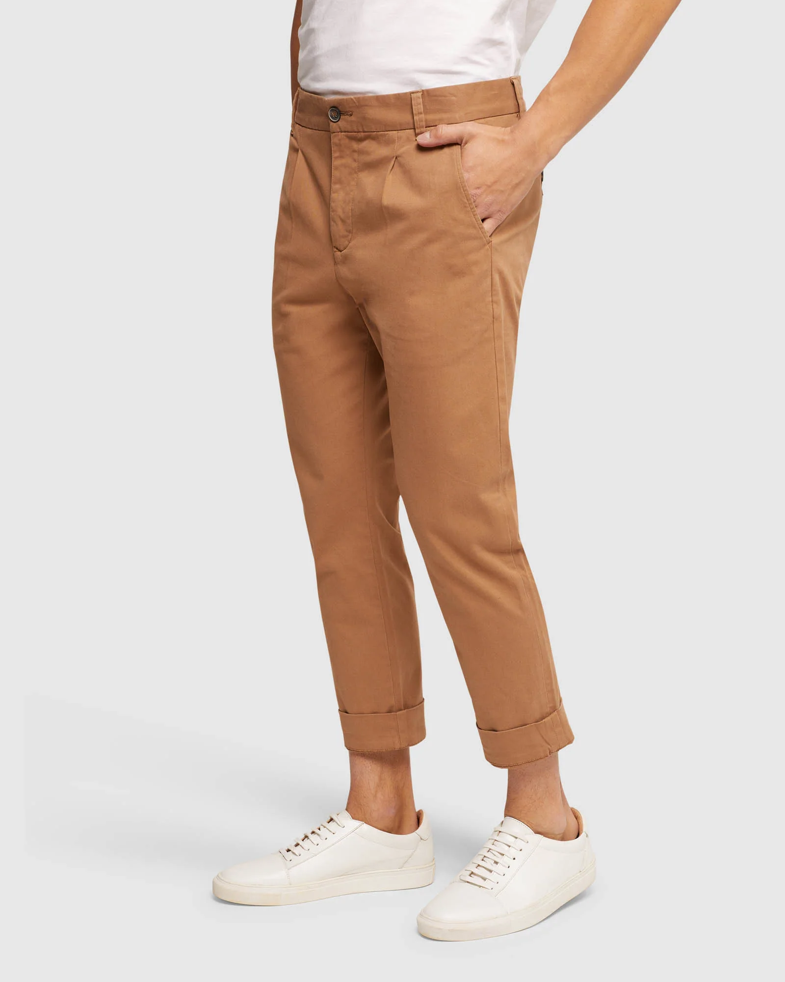Ryan Folded Cuff Casual Chinos - Image 7