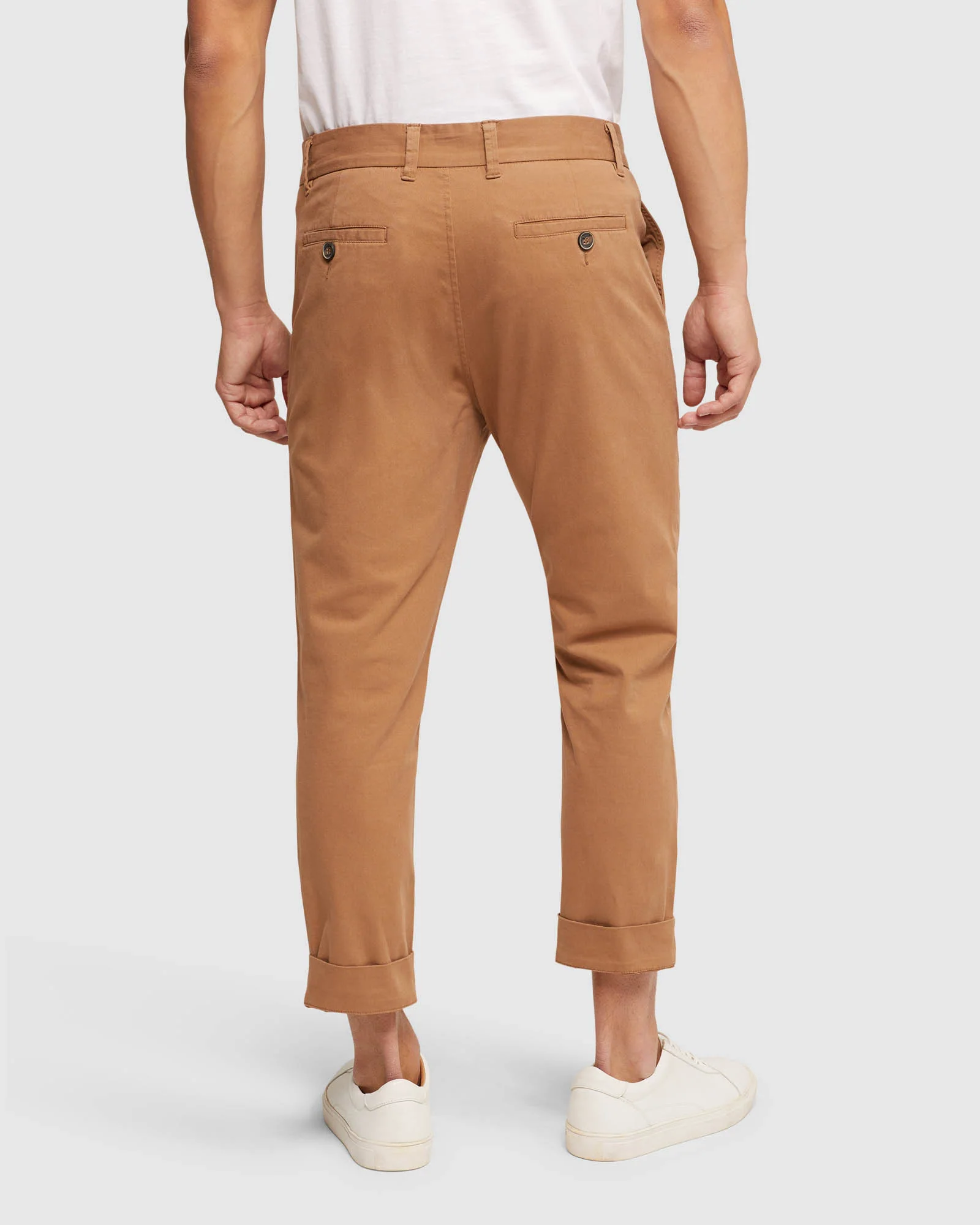 Ryan Folded Cuff Casual Chinos - Image 8