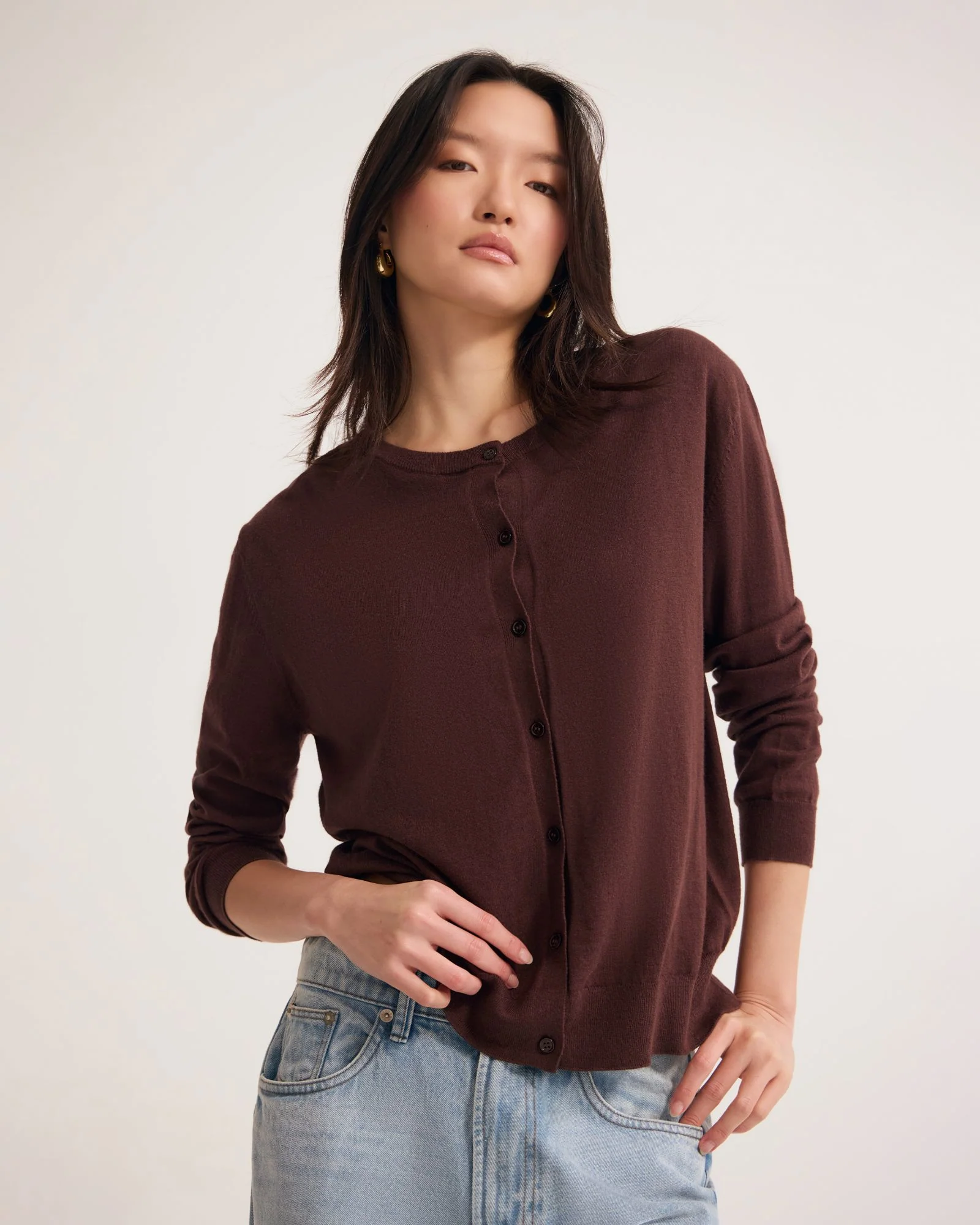Saga Side Button Cardigan - Image 5