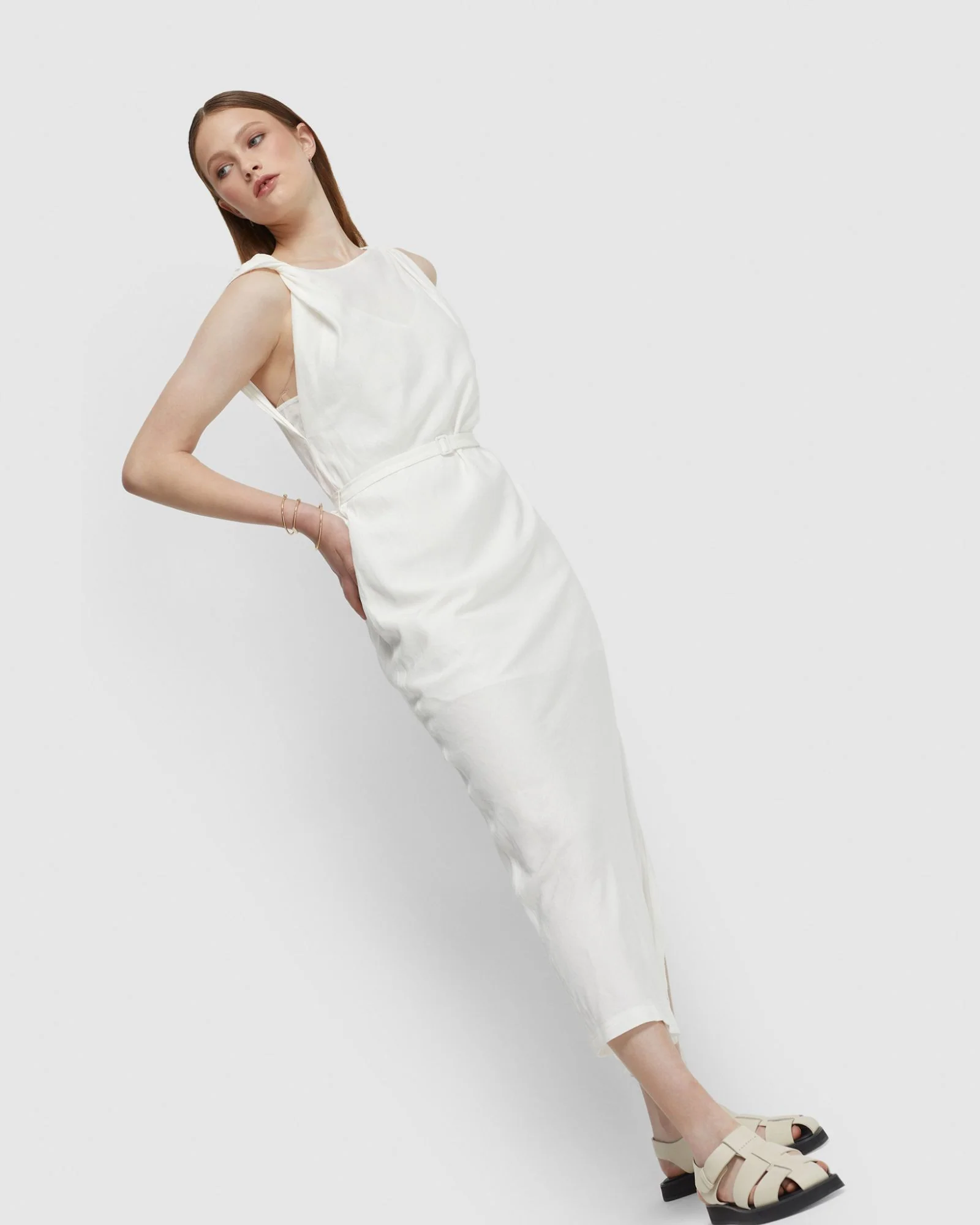 Sally Linen Blend Dress - Image 11