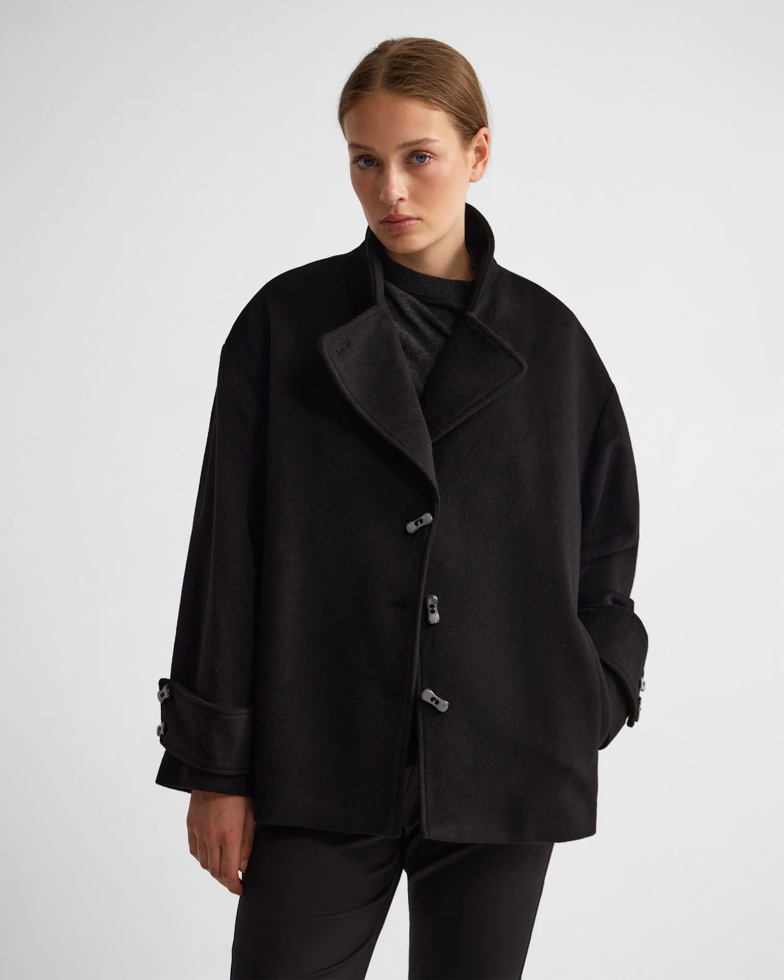 Sarina Wool Blend Scarf Jacket - Image 5