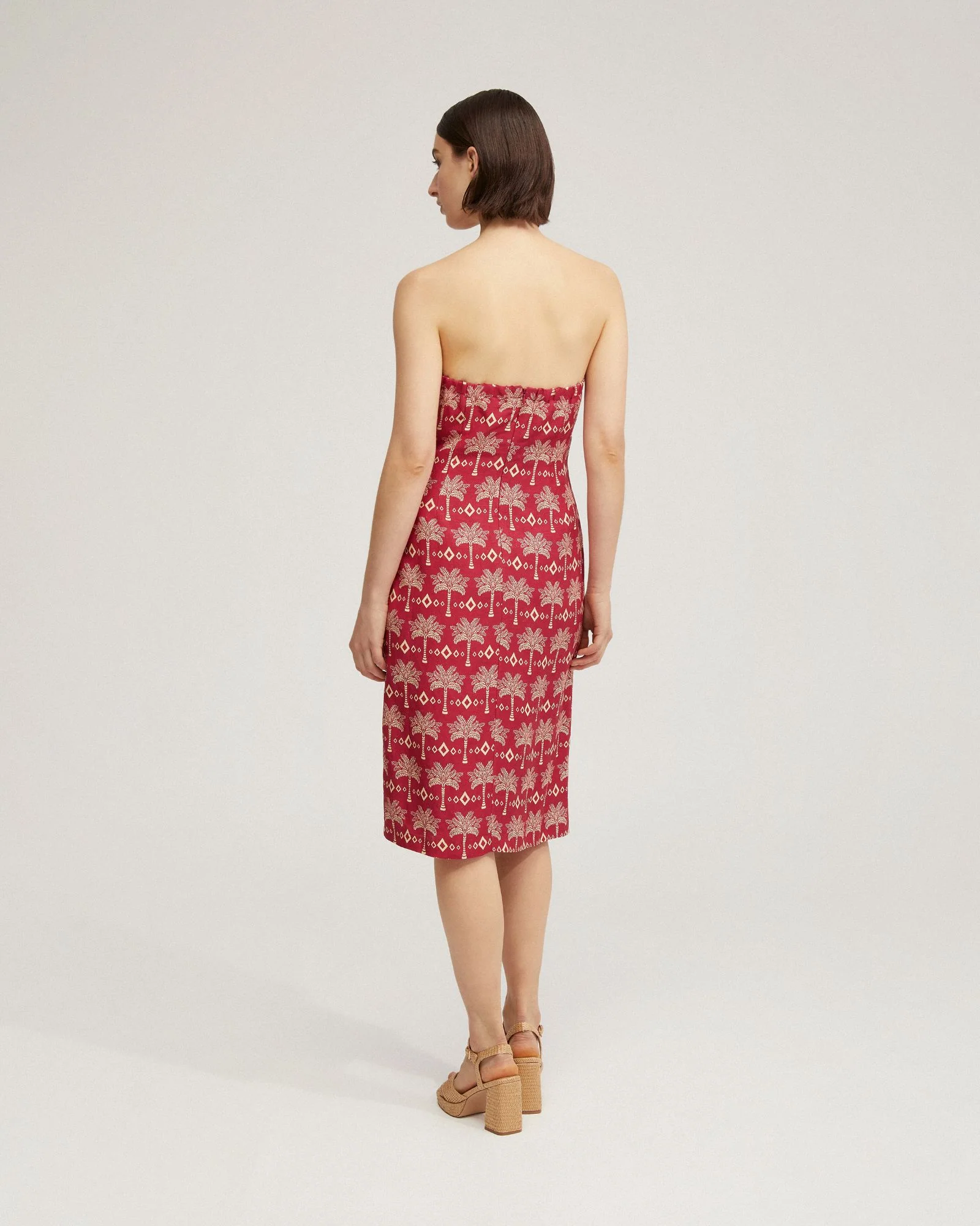 Scala Strapless Printed Dress - Image 3
