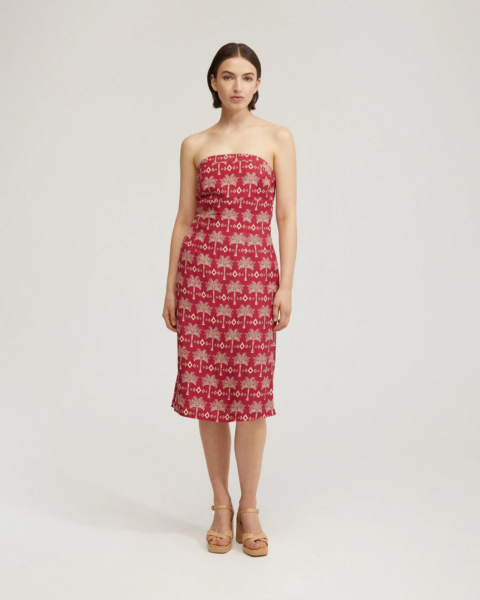 Scala Strapless Printed Dress - Image 5