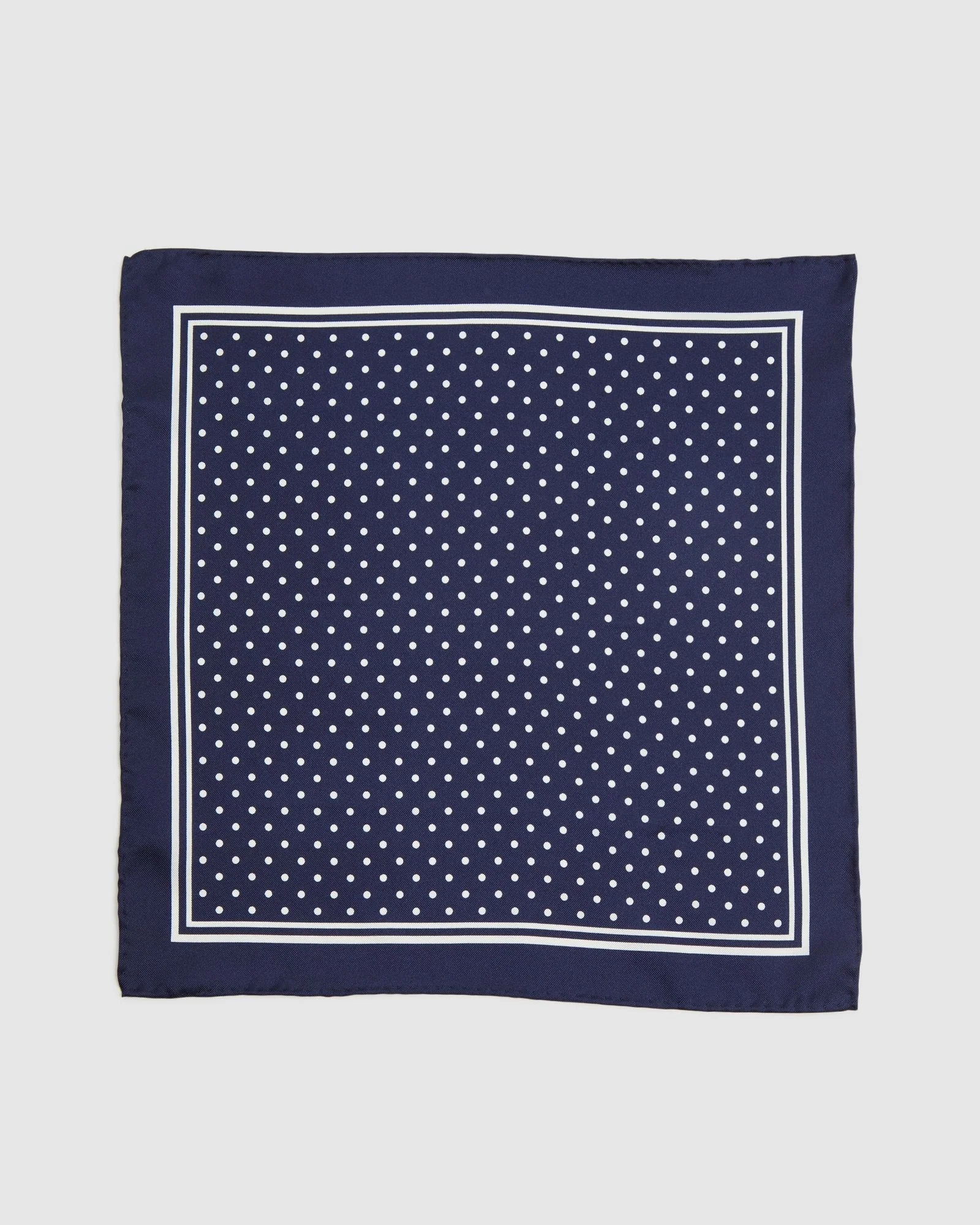Seersucker Dot Silk Pocket Square