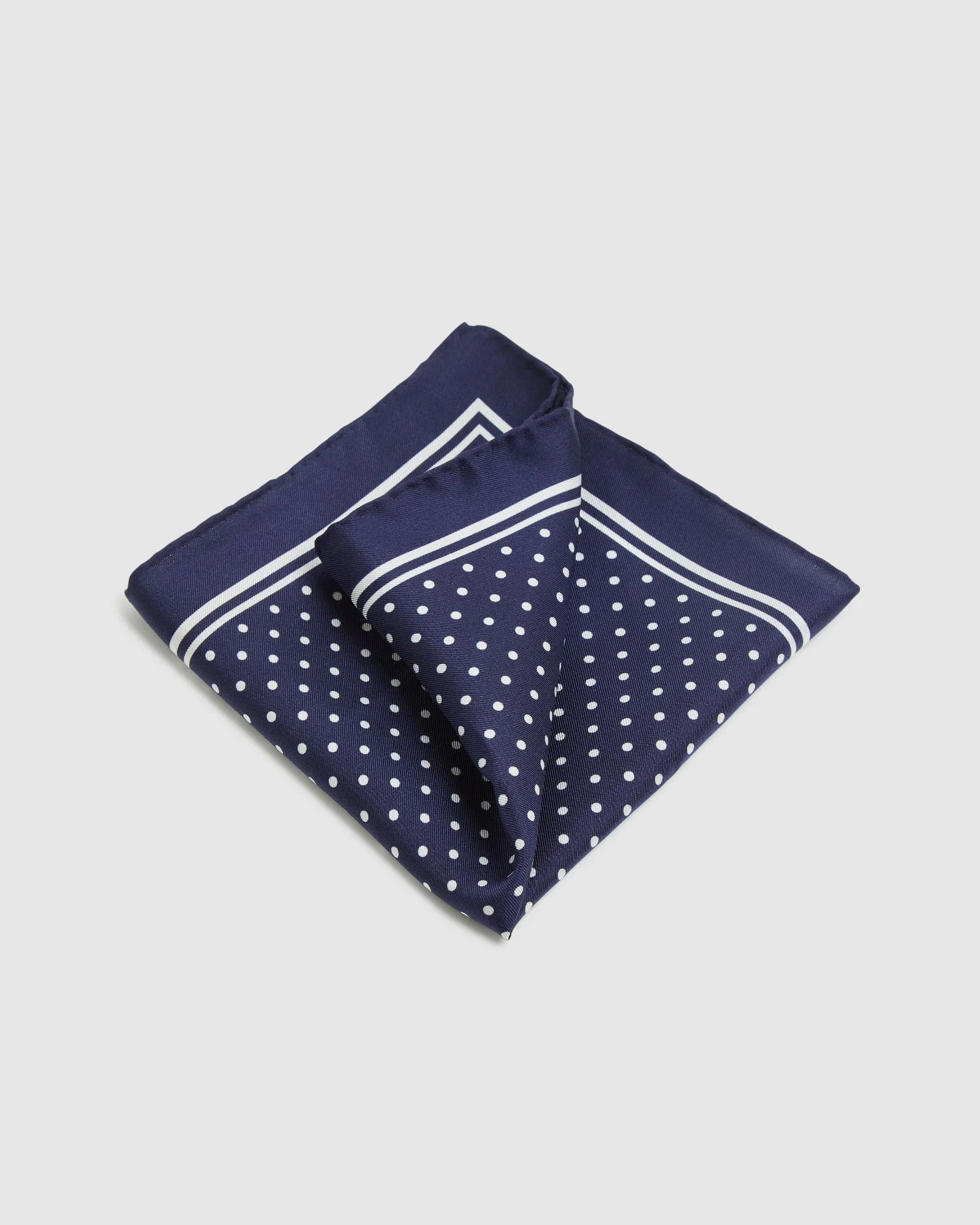 Seersucker Dot Silk Pocket Square - Image 2