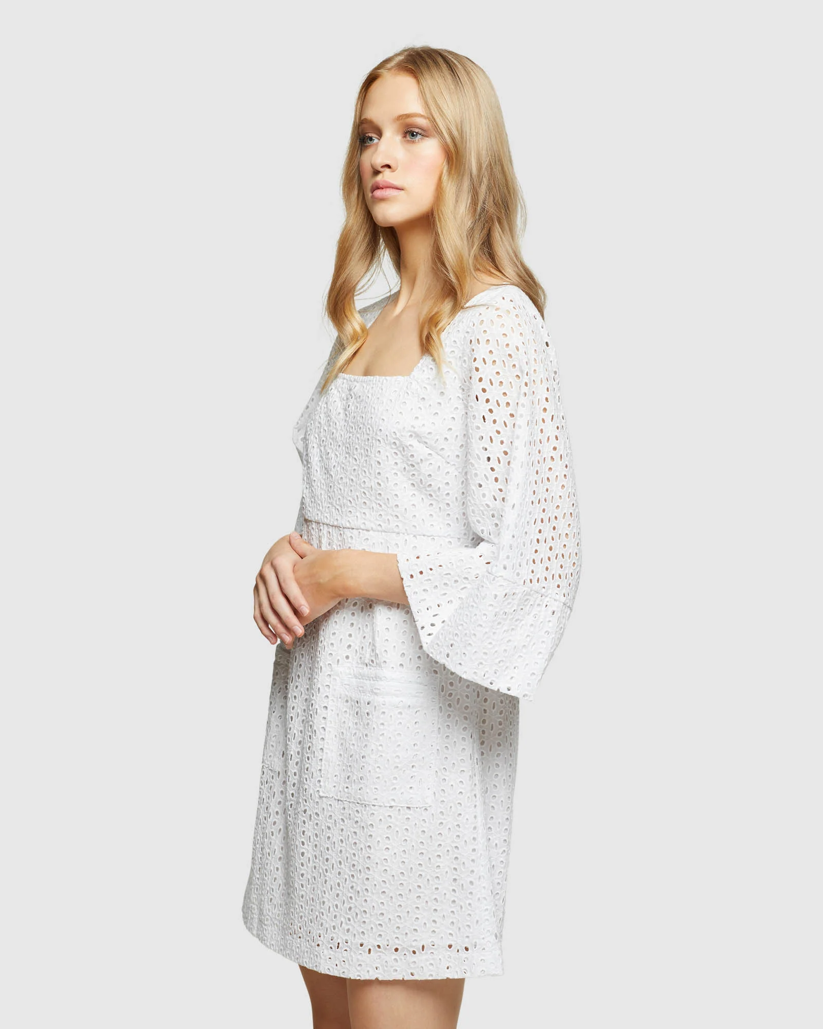 Shira Broderie Dress - Image 2