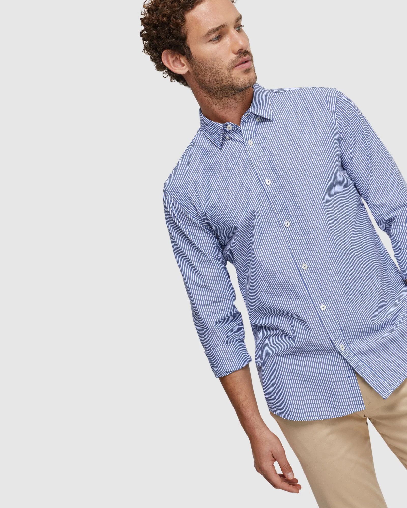 Shoreditch Bttn Down Strpe Shirt - Image 4