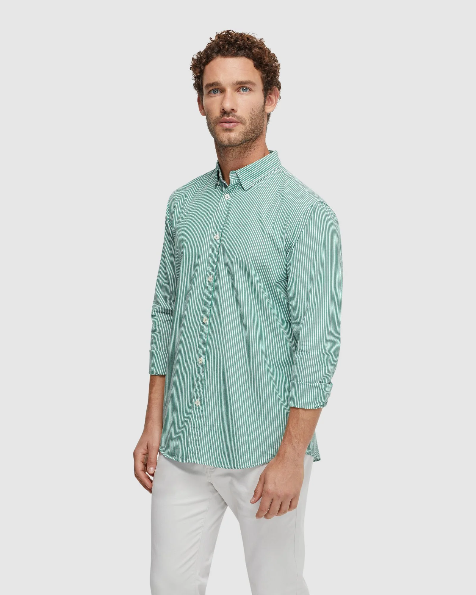 Shoreditch Bttn Down Strpe Shirt - Image 9