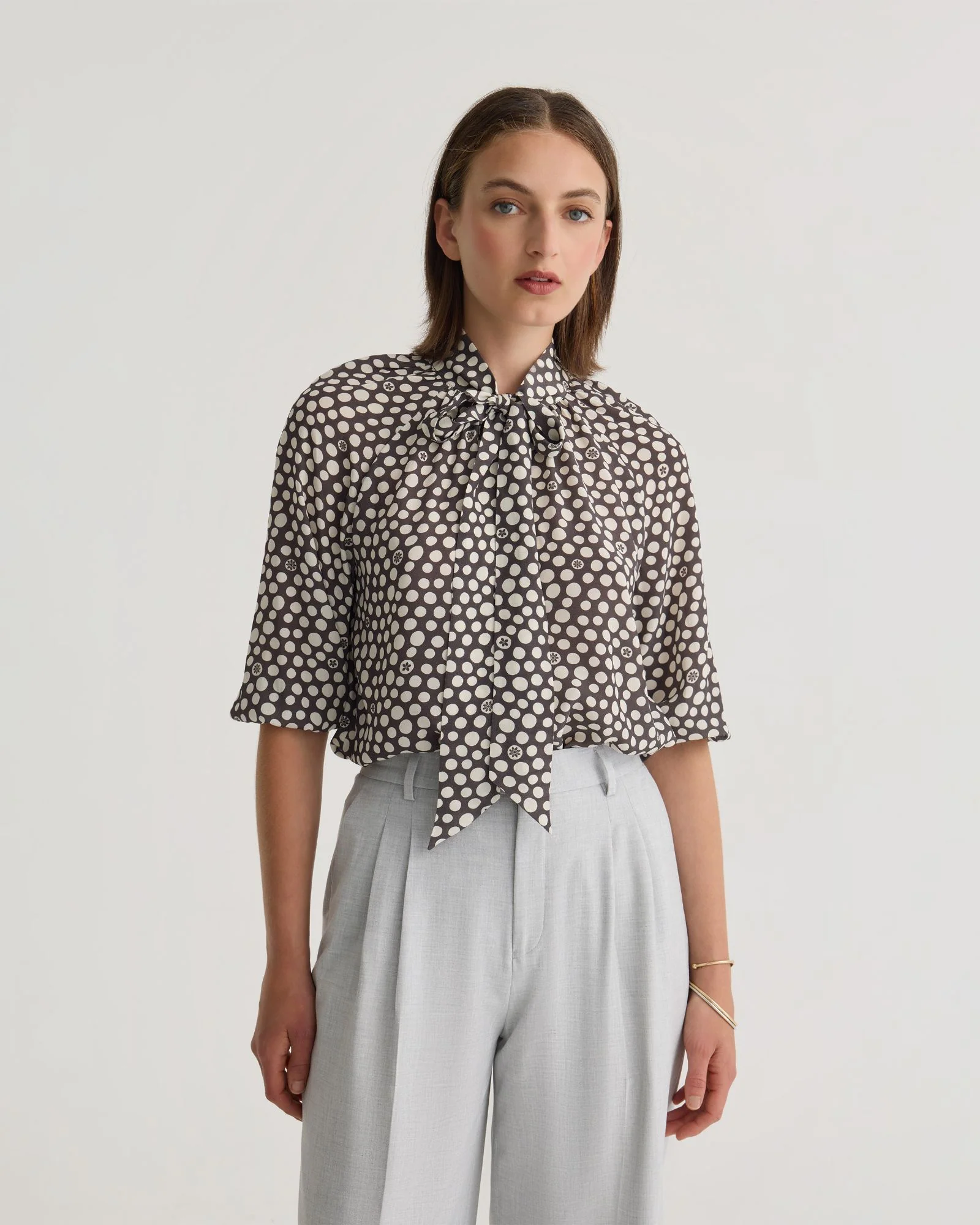 Simone Tie Neck Shirt - Image 10