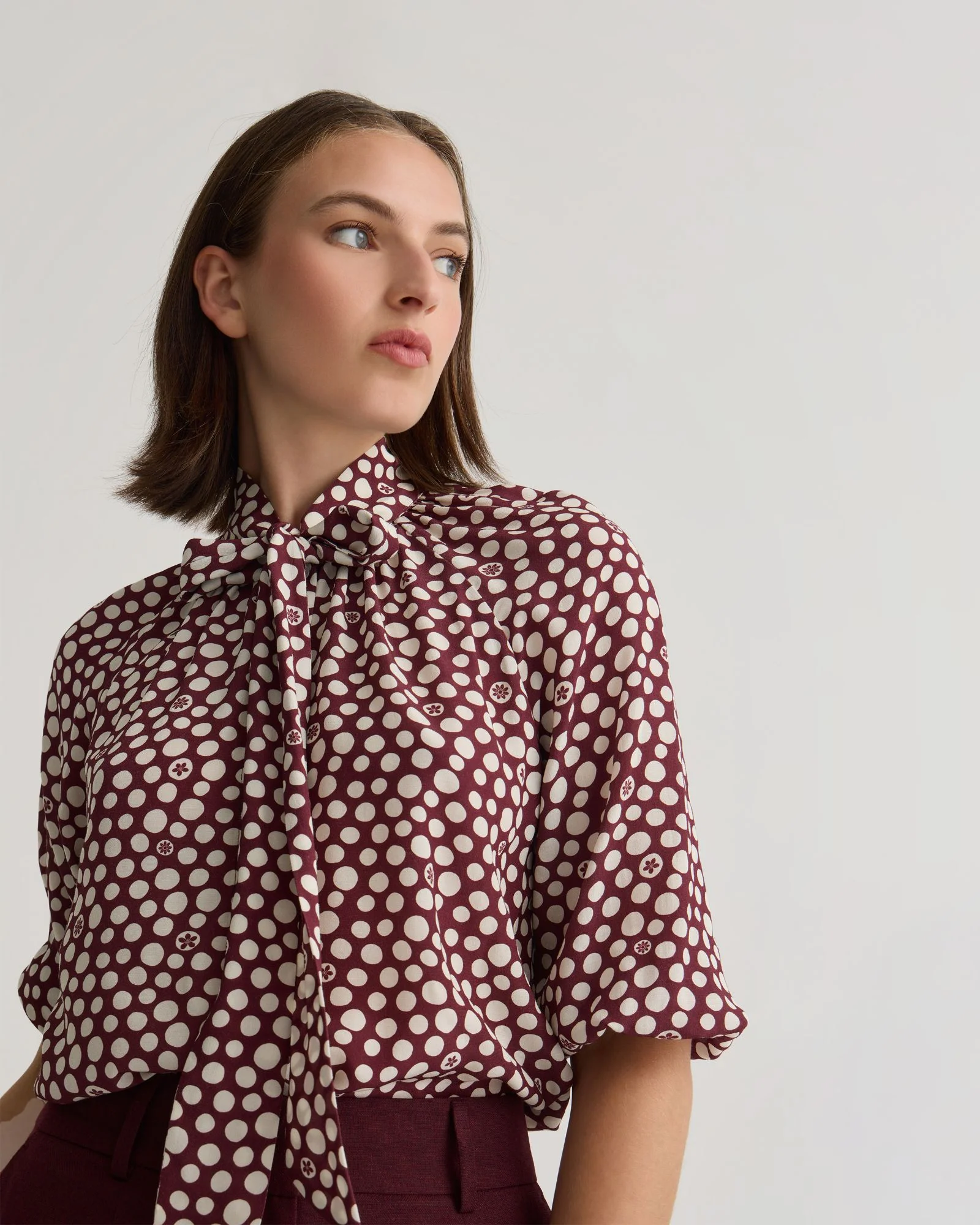 Simone Tie Neck Shirt - Image 3
