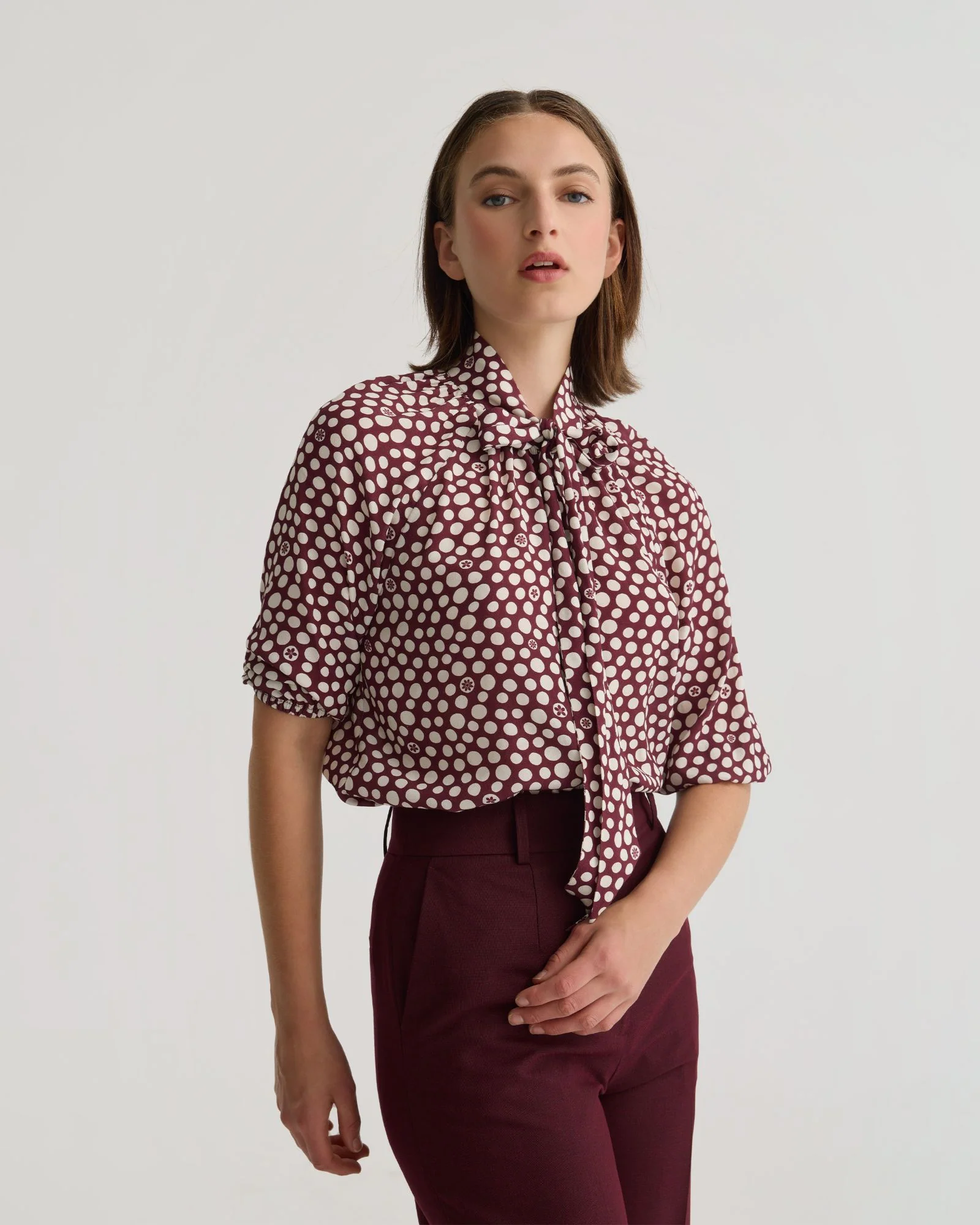 Simone Tie Neck Shirt - Image 4
