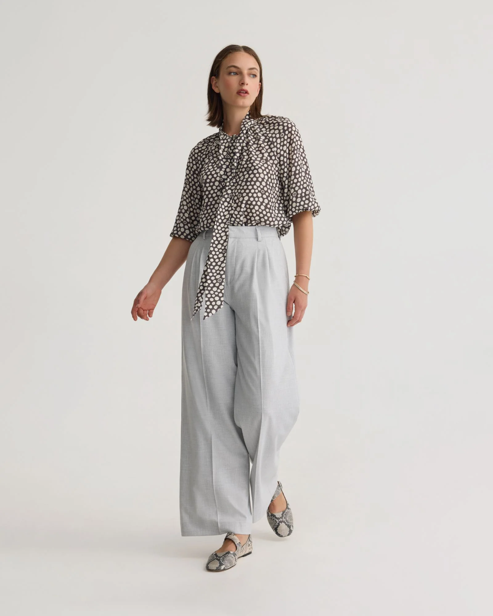 Simone Tie Neck Shirt - Image 6