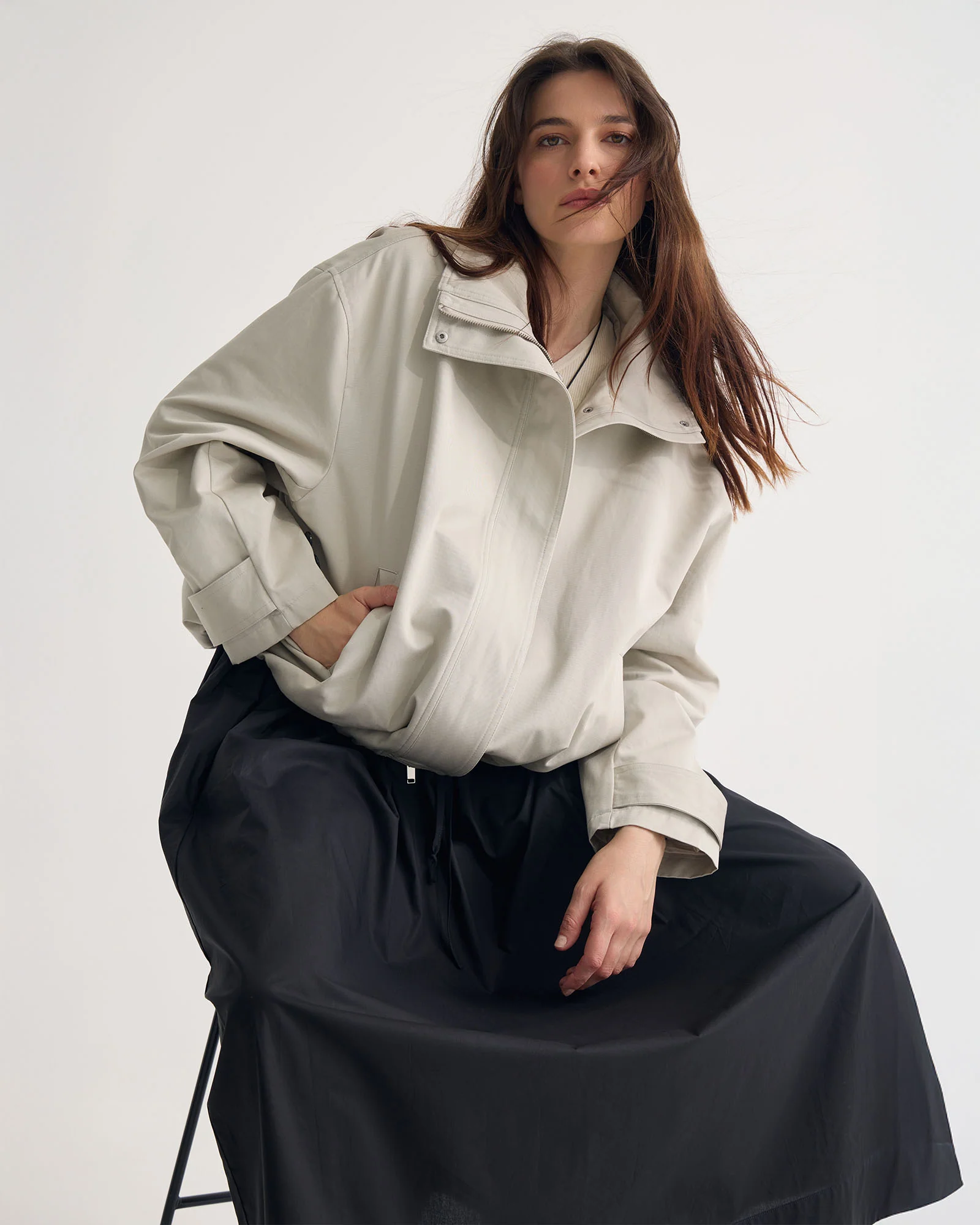 Stevie Cotton Bomber Jacket - Image 9