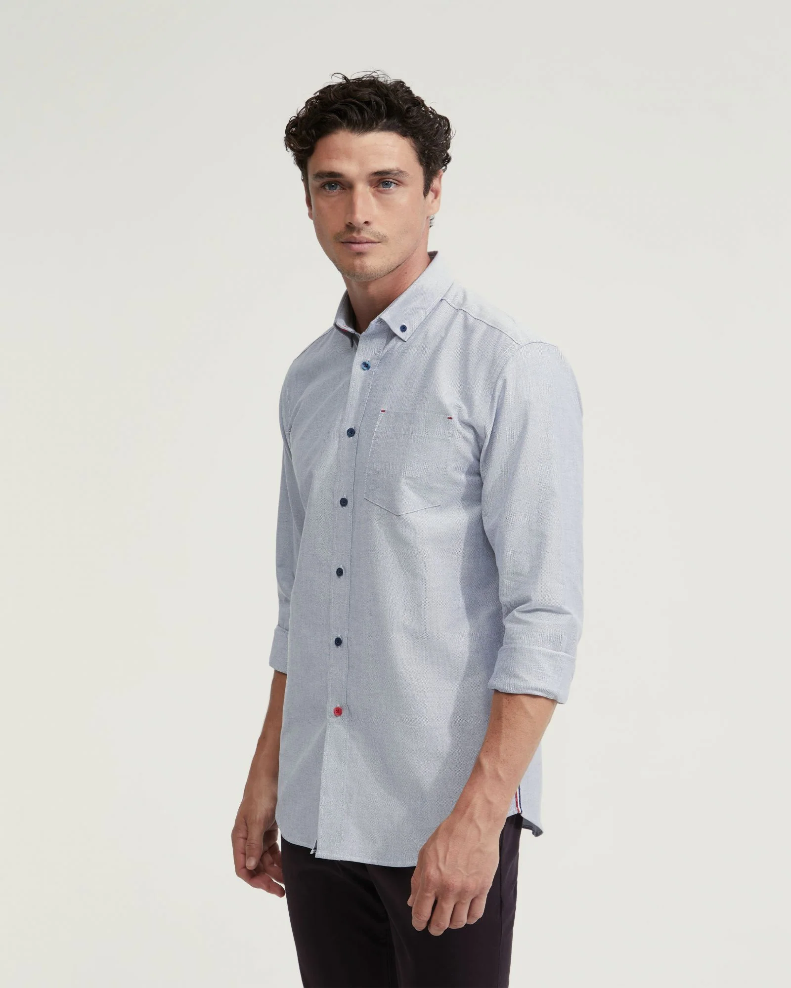 Stratton Oxford Weave Cottn Shirt - Image 2