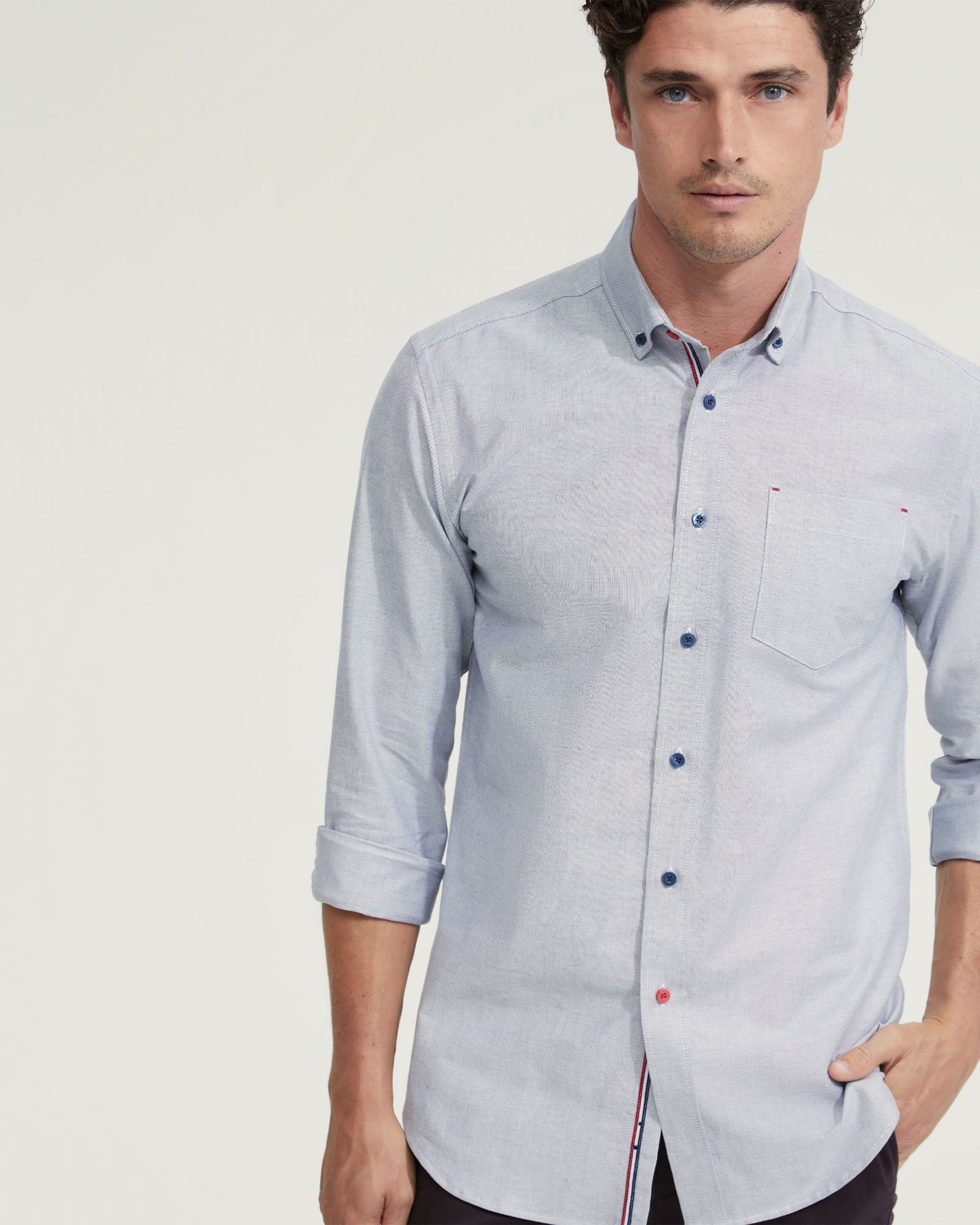 Stratton Oxford Weave Cottn Shirt - Image 4