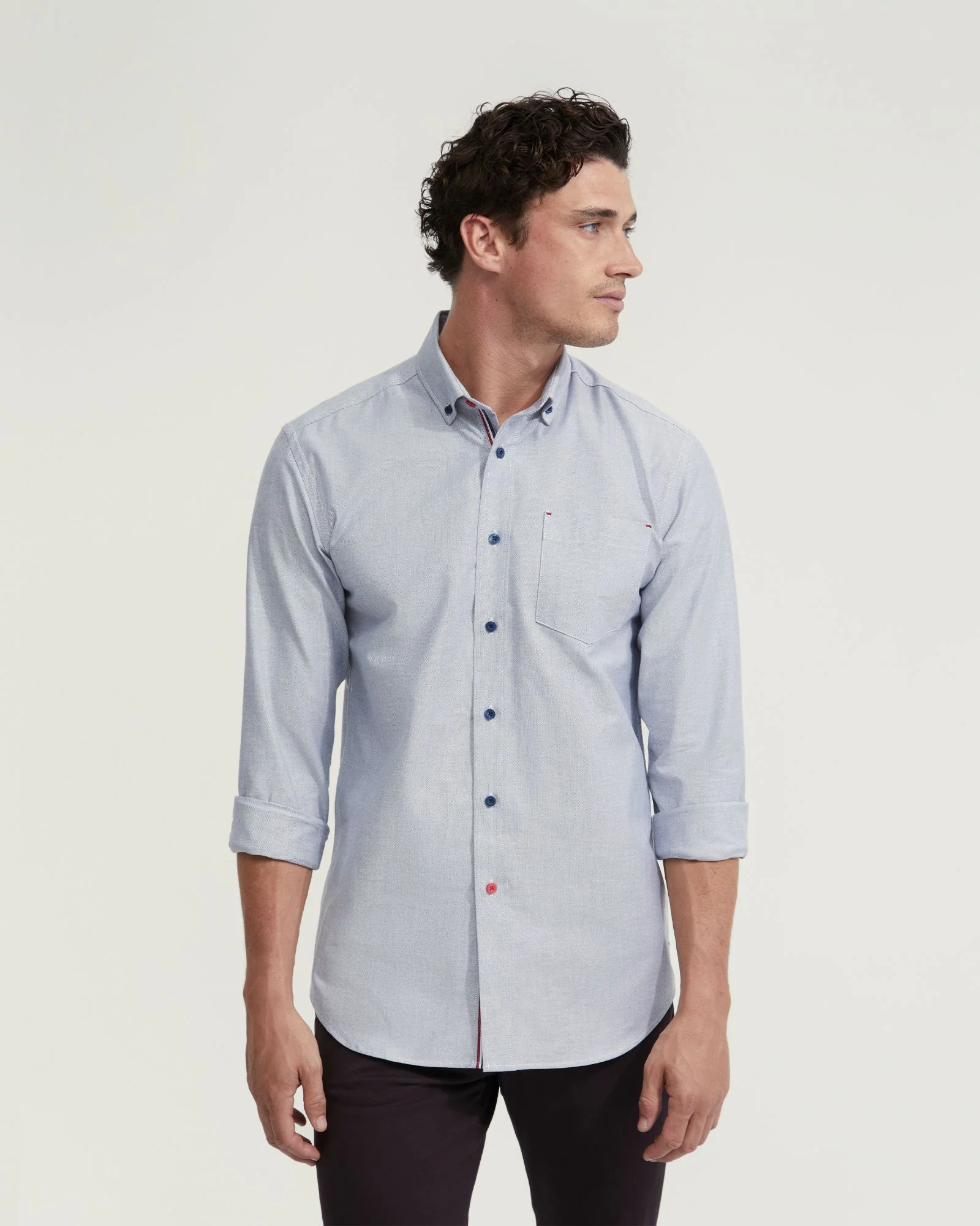Stratton Oxford Weave Cottn Shirt - Image 5
