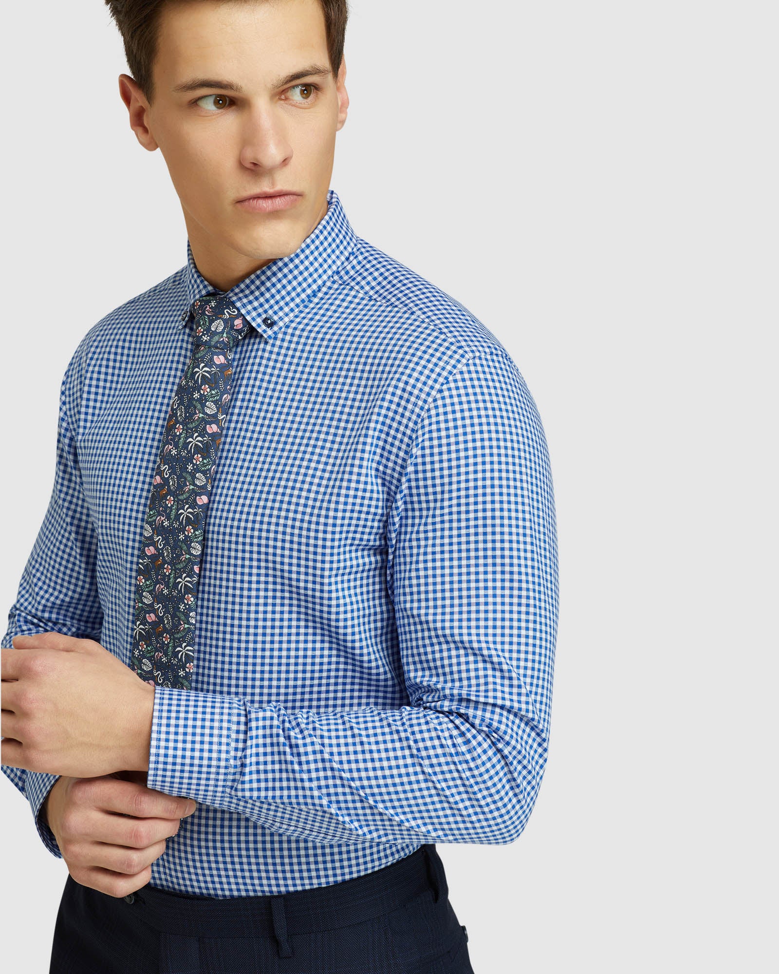 Stratton Slim Fit Checked Shirt - Image 4