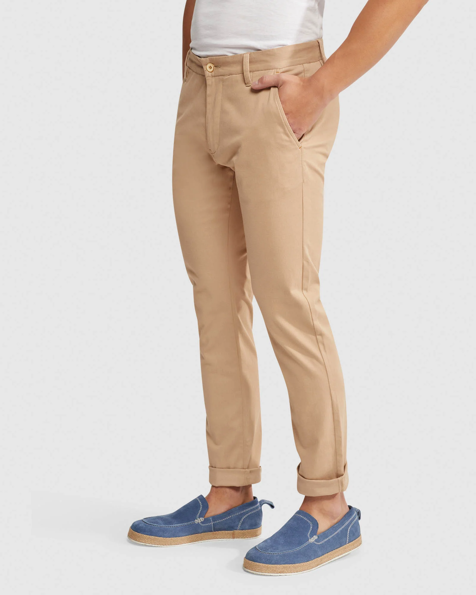Stretch Skinny Fit Organic Cotton Chinos - Image 39