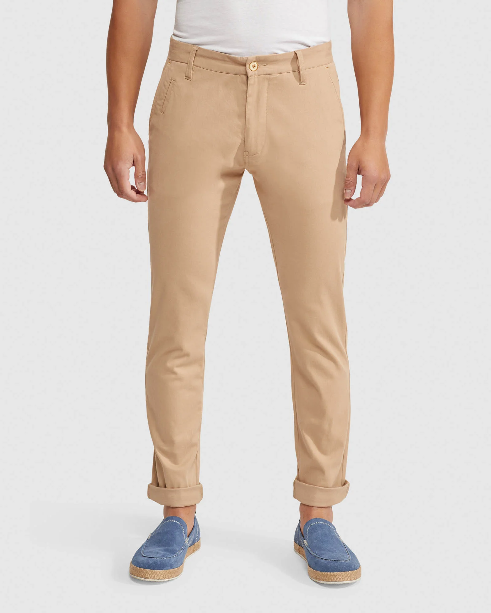Stretch Skinny Fit Organic Cotton Chinos - Image 42
