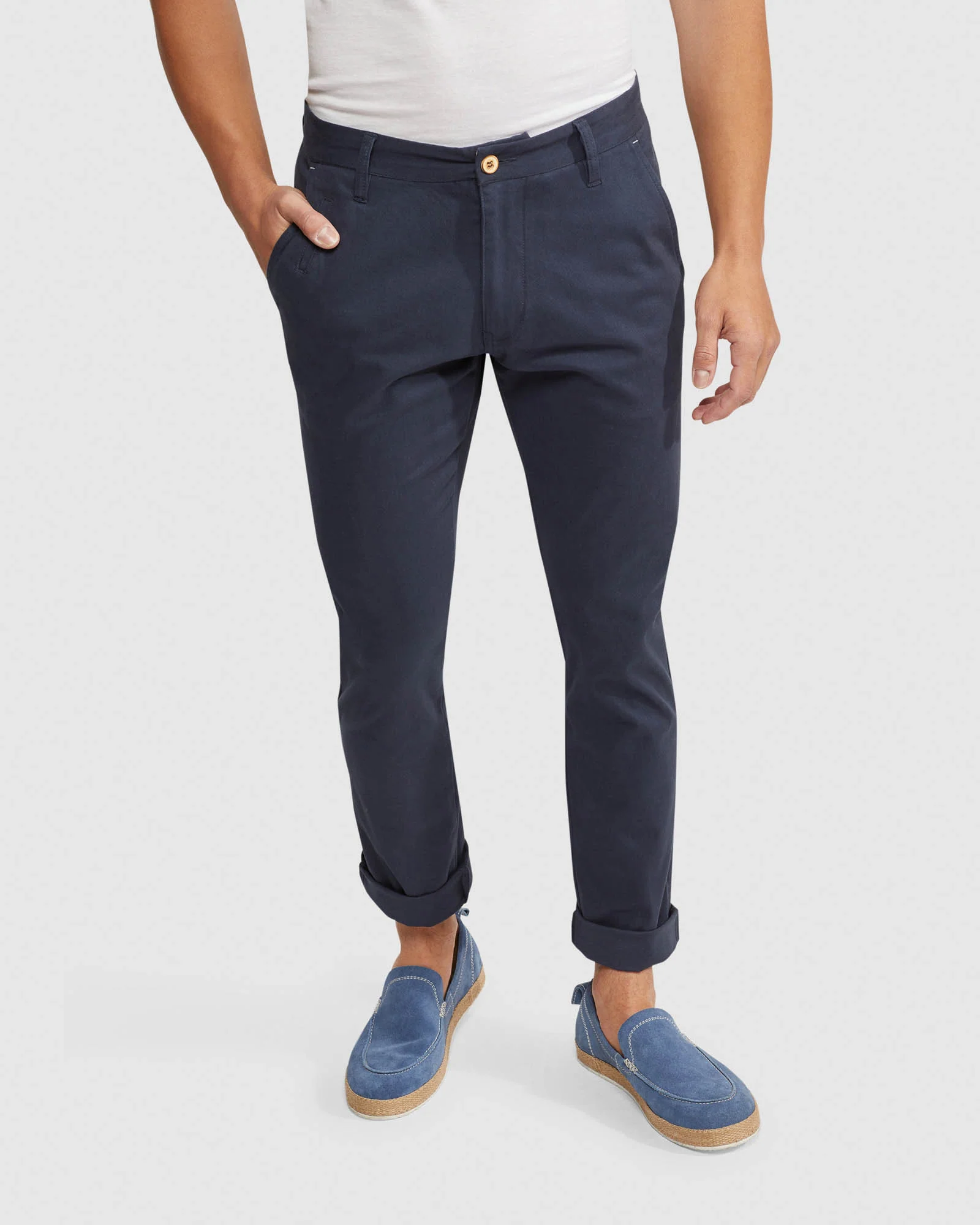 Stretch Skinny Fit Organic Cotton Chinos - Image 53