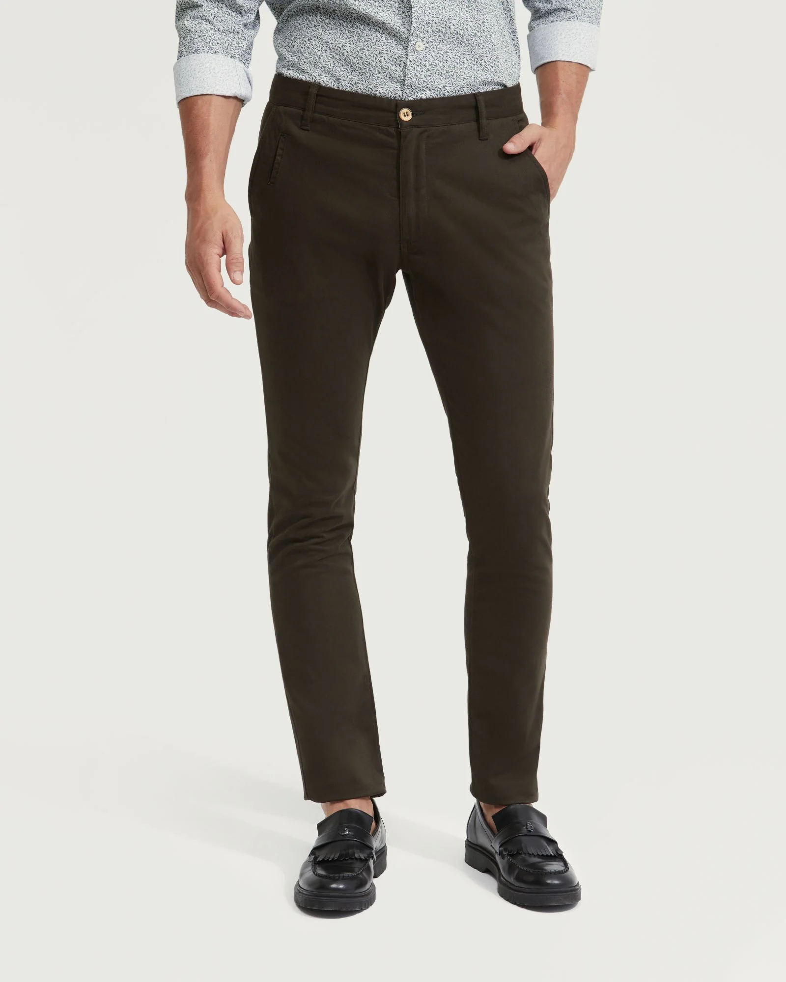 Stretch Skinny Fit Organic Cotton Chinos - Image 19