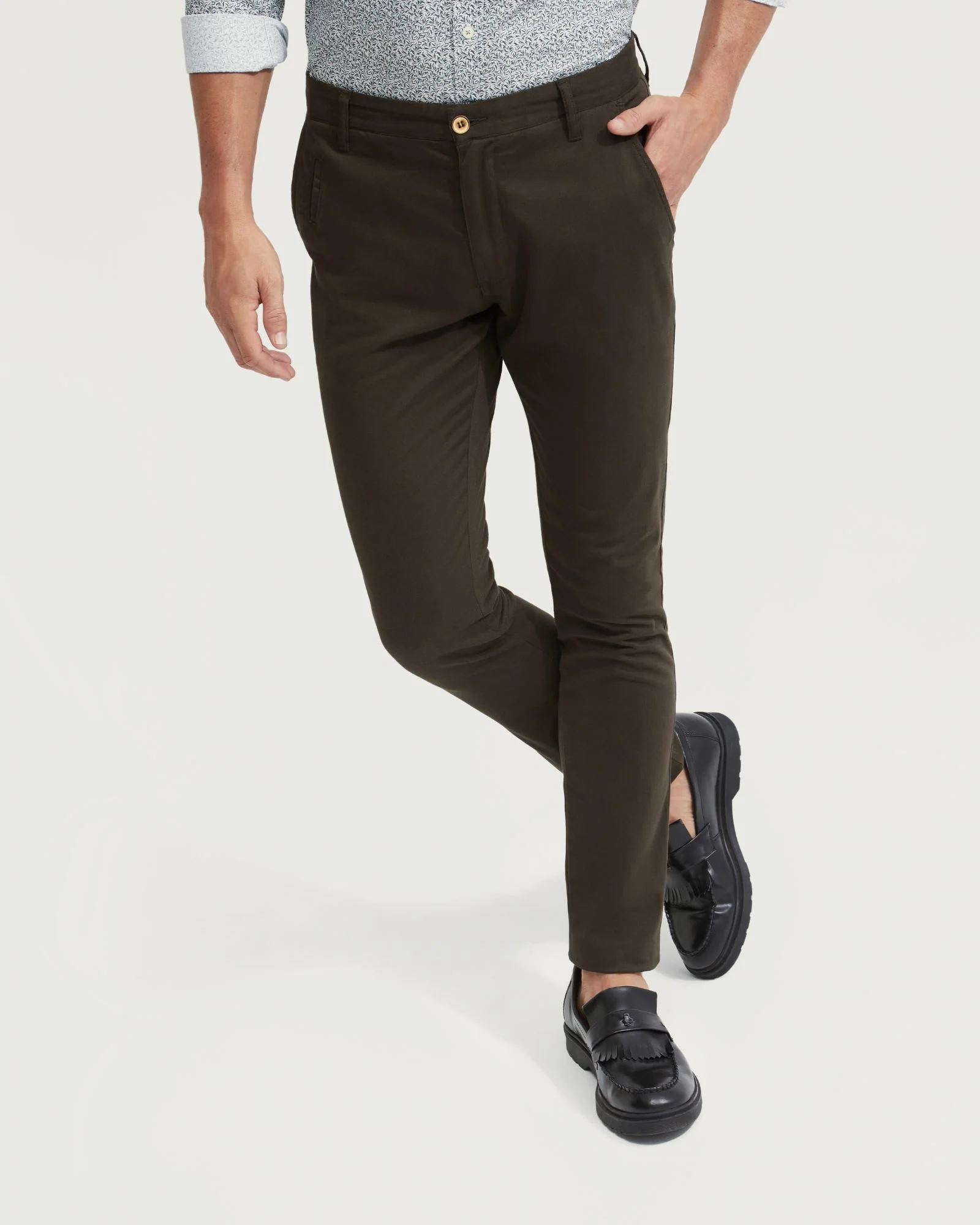 Stretch Skinny Fit Organic Cotton Chinos - Image 22