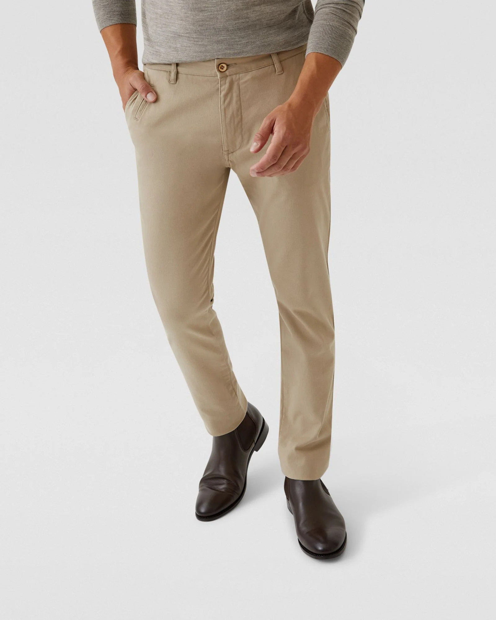Stretch Skinny Fit Organic Cotton Chinos - Image 34