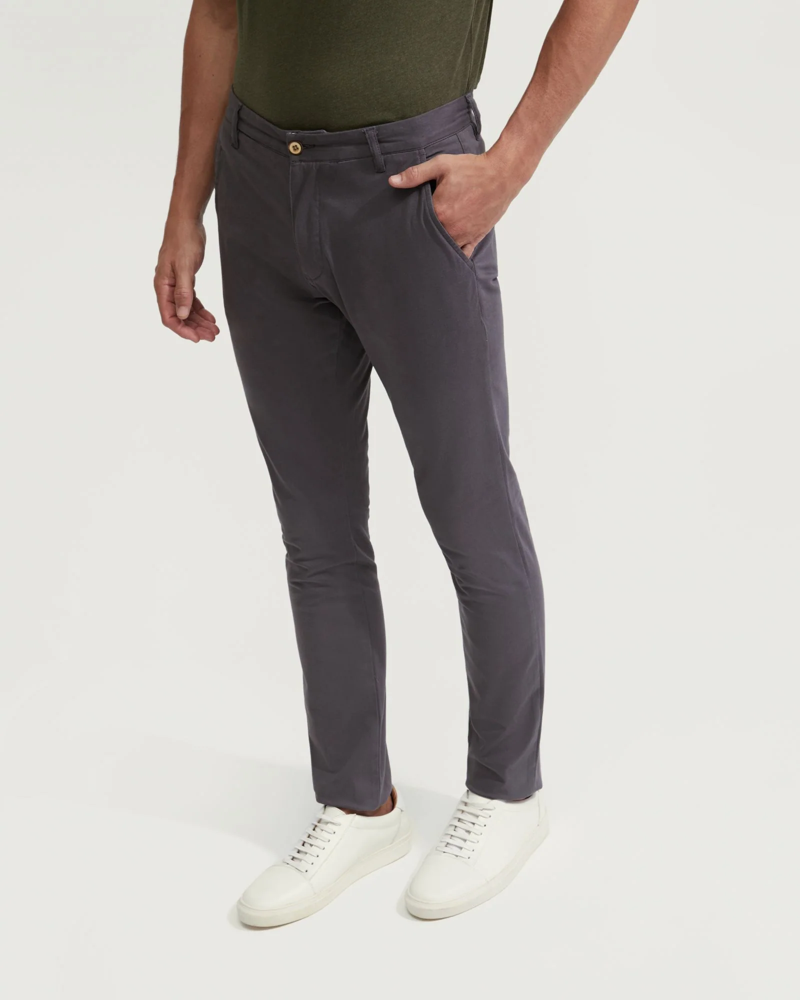 Stretch Skinny Fit Organic Cotton Chinos - Image 44
