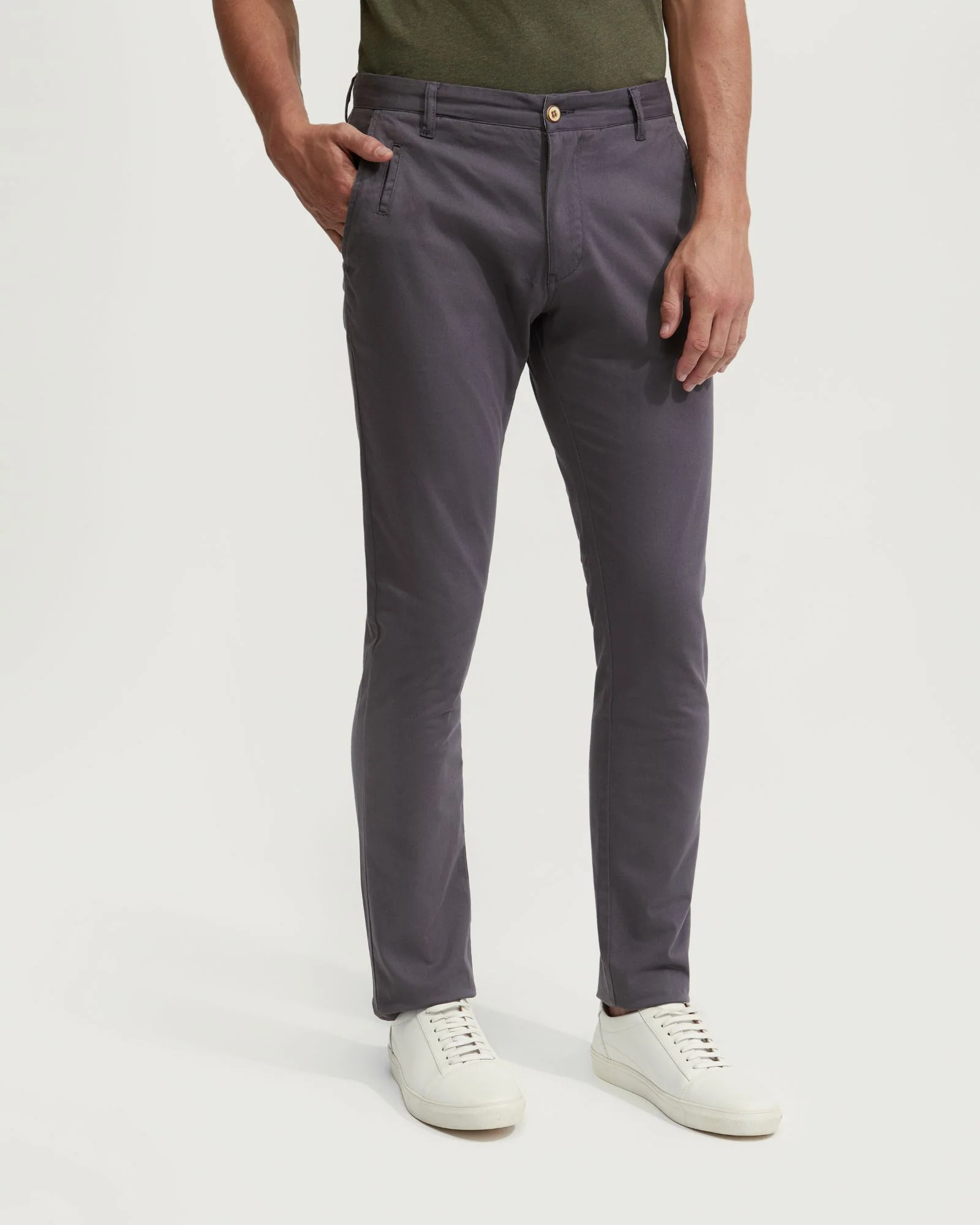 Stretch Skinny Fit Organic Cotton Chinos - Image 46