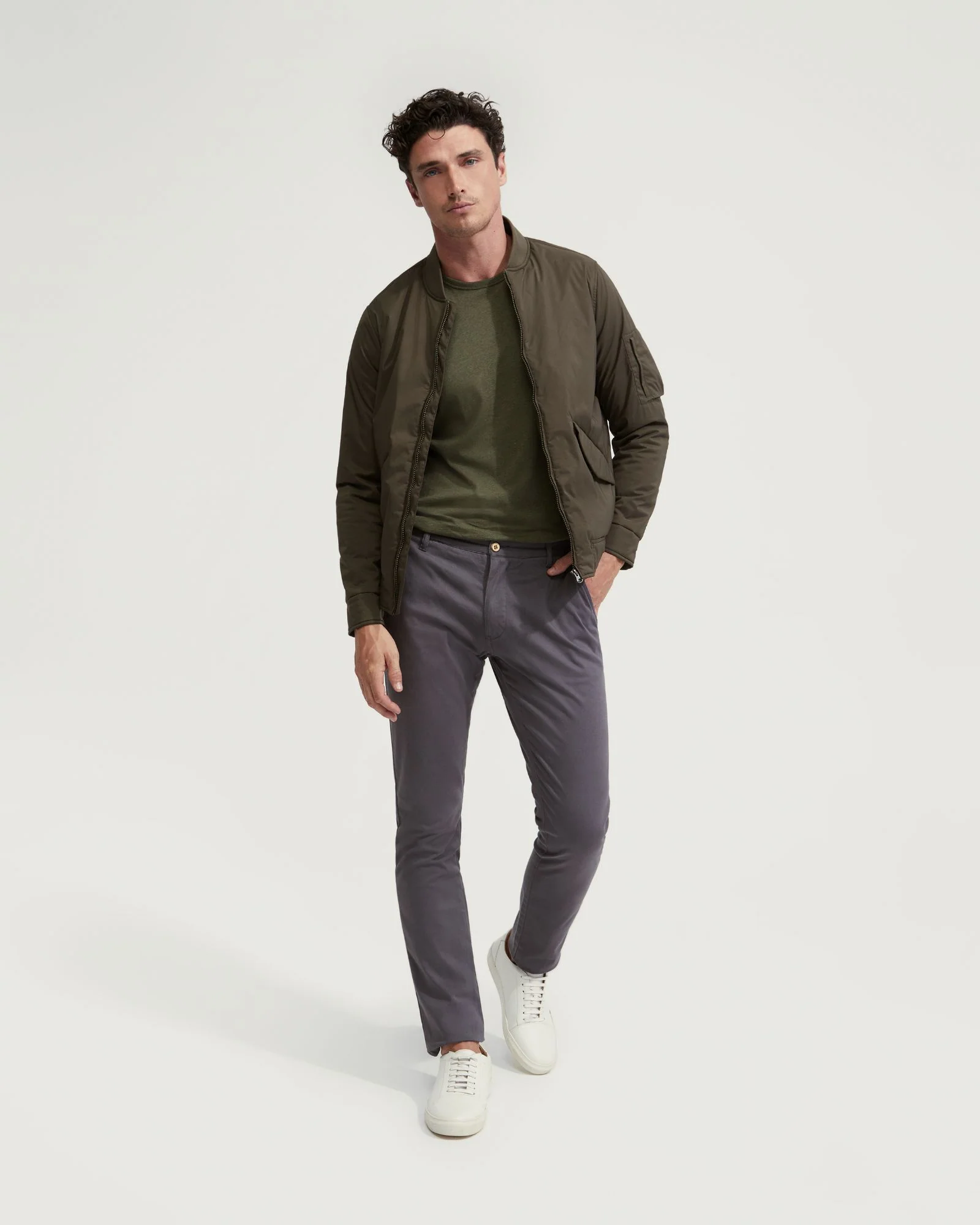 Stretch Skinny Fit Organic Cotton Chinos - Image 47