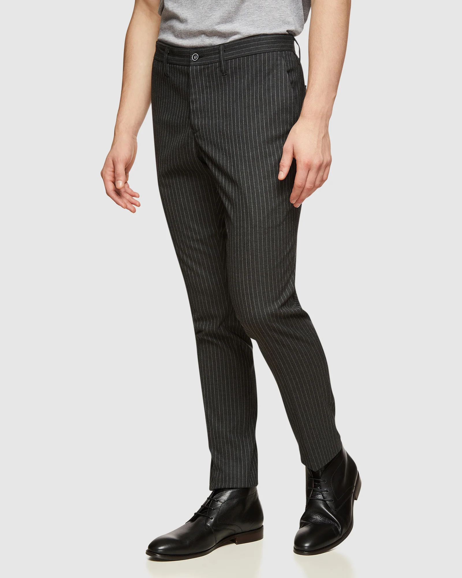 Stretch Striped Trousers - Image 2
