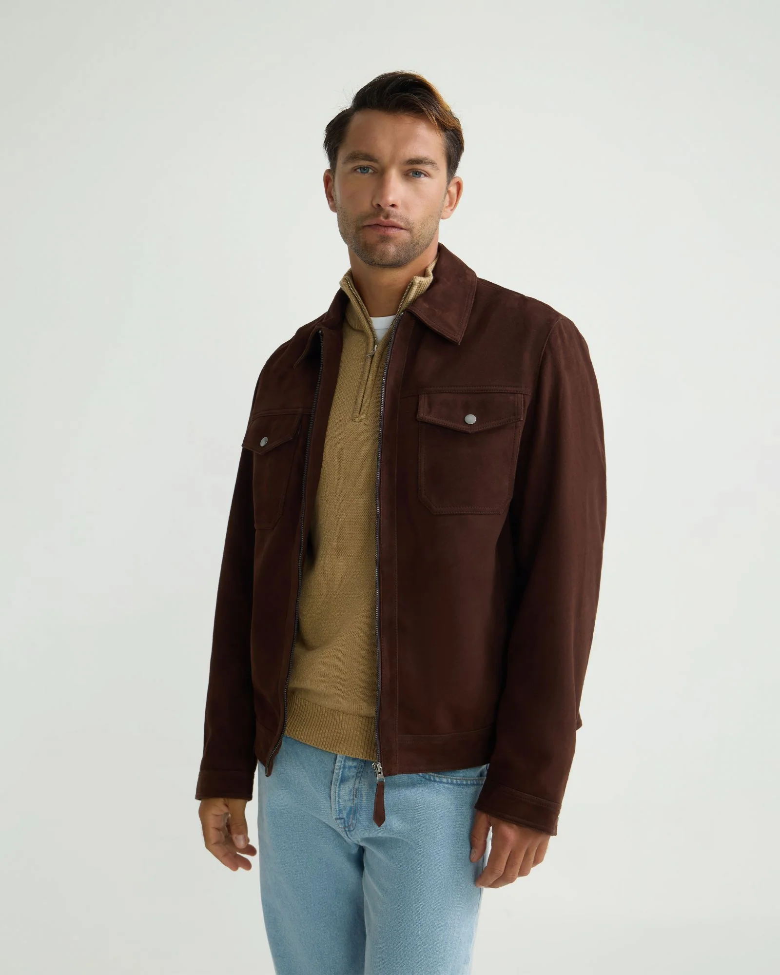 Suede Trucker Jacket - Image 11