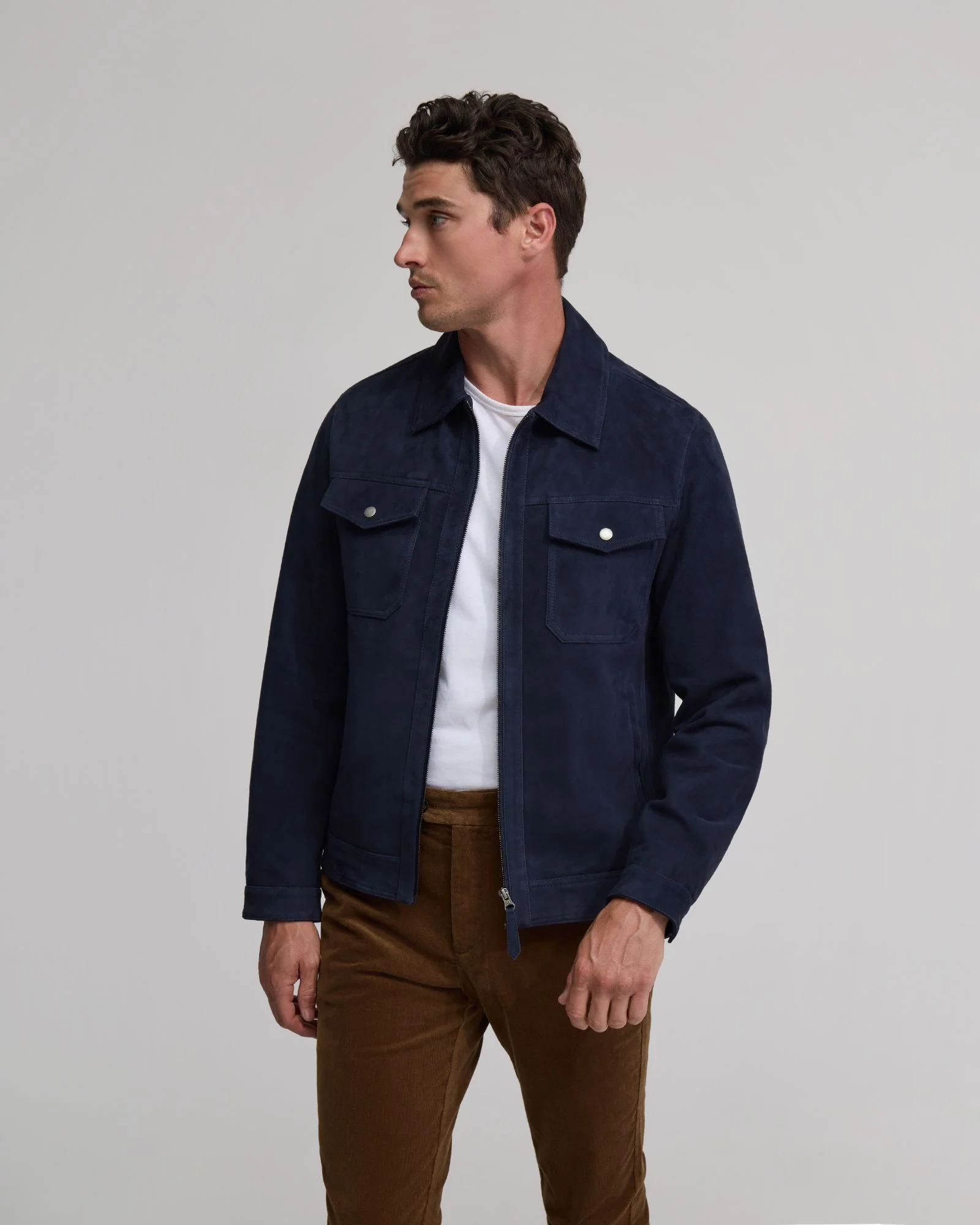 Suede Trucker Jacket - Image 2