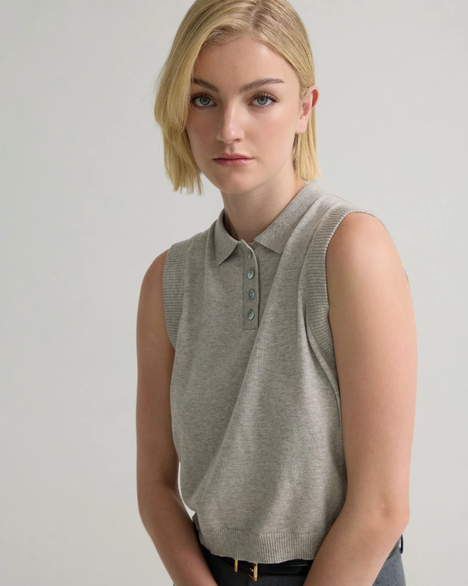 Suki Cashmere Blend Polo - Image 10