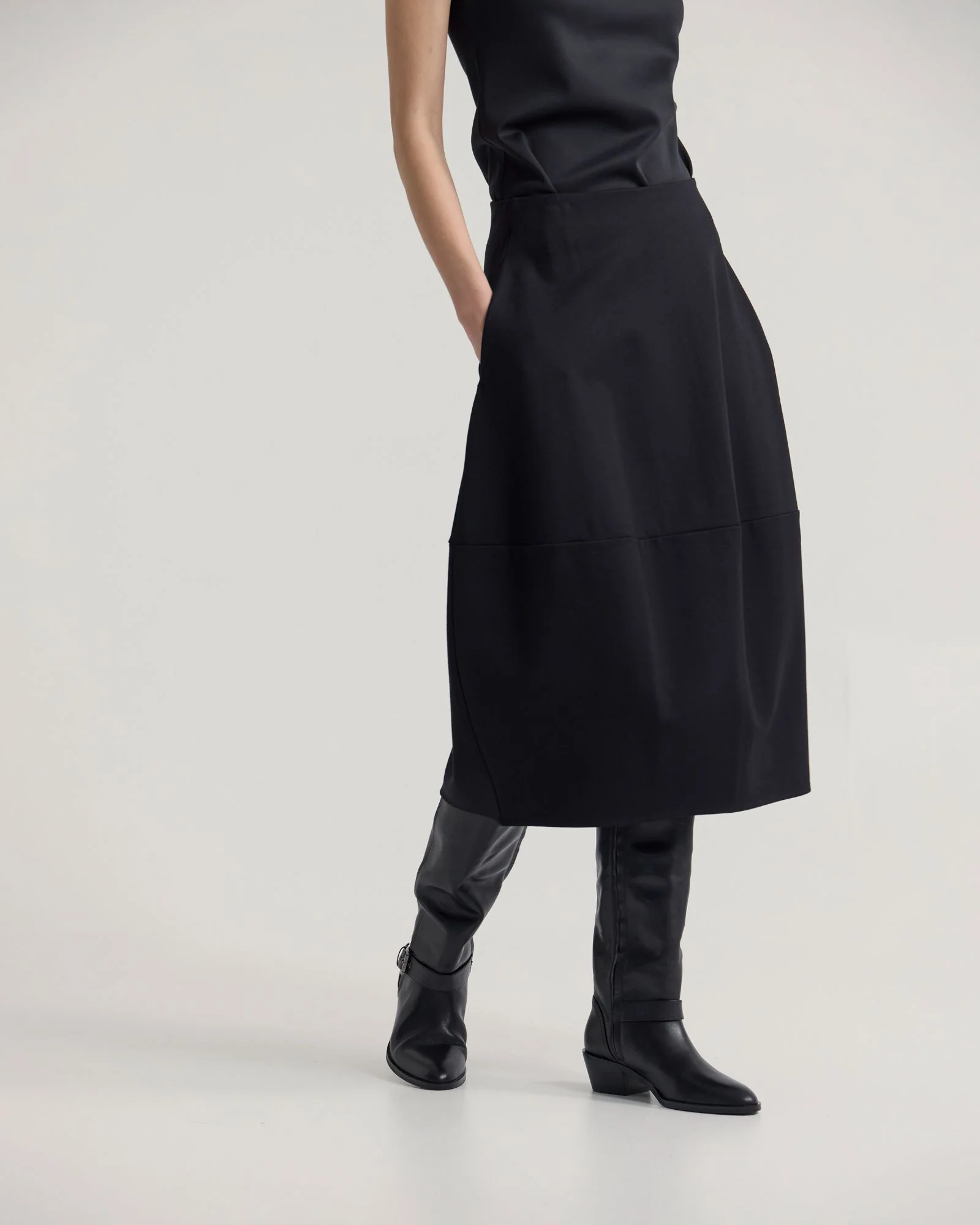 Sybil Stretch Knit Skirt - Image 2