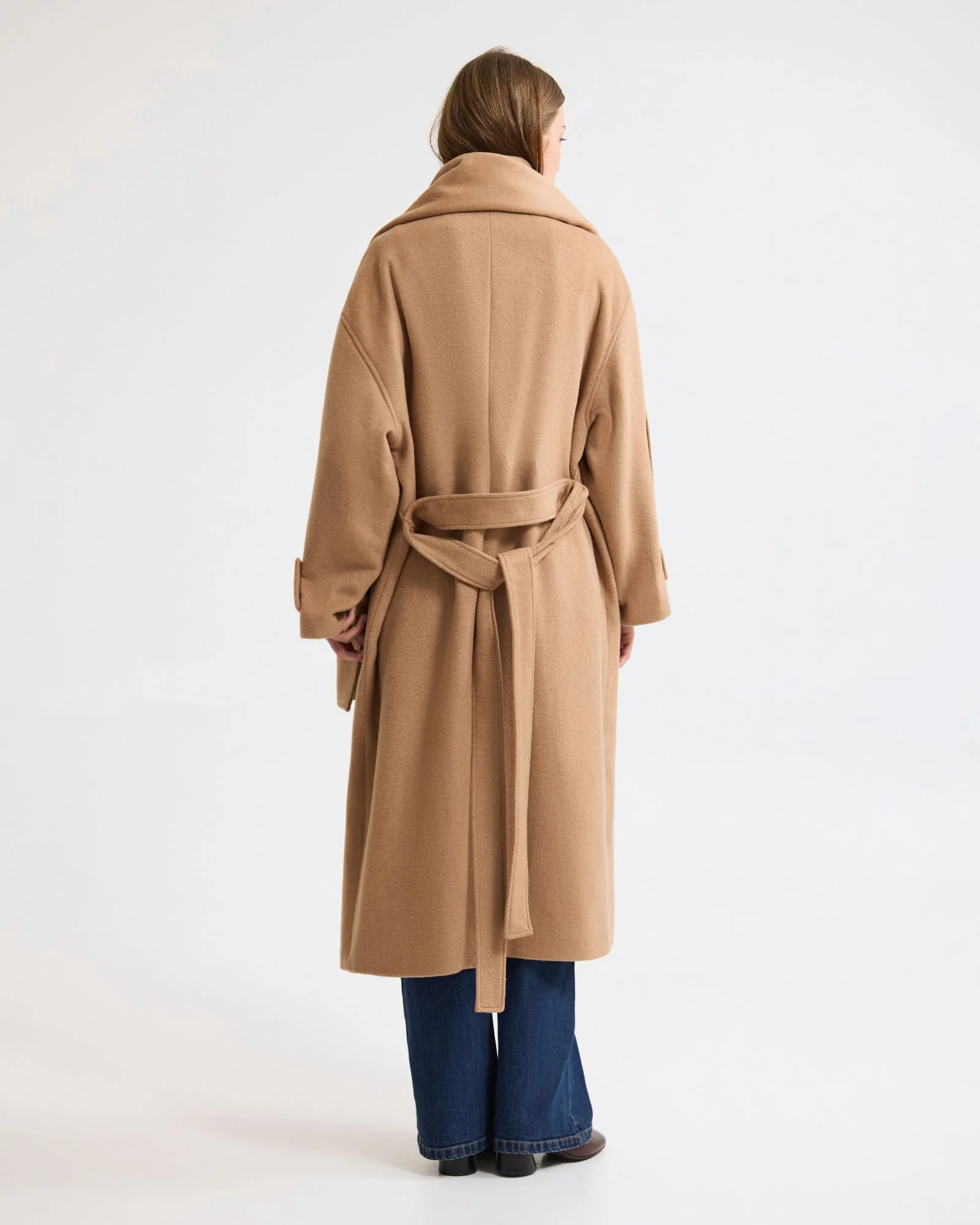 Talia Detachable Scarf Coat - Image 5