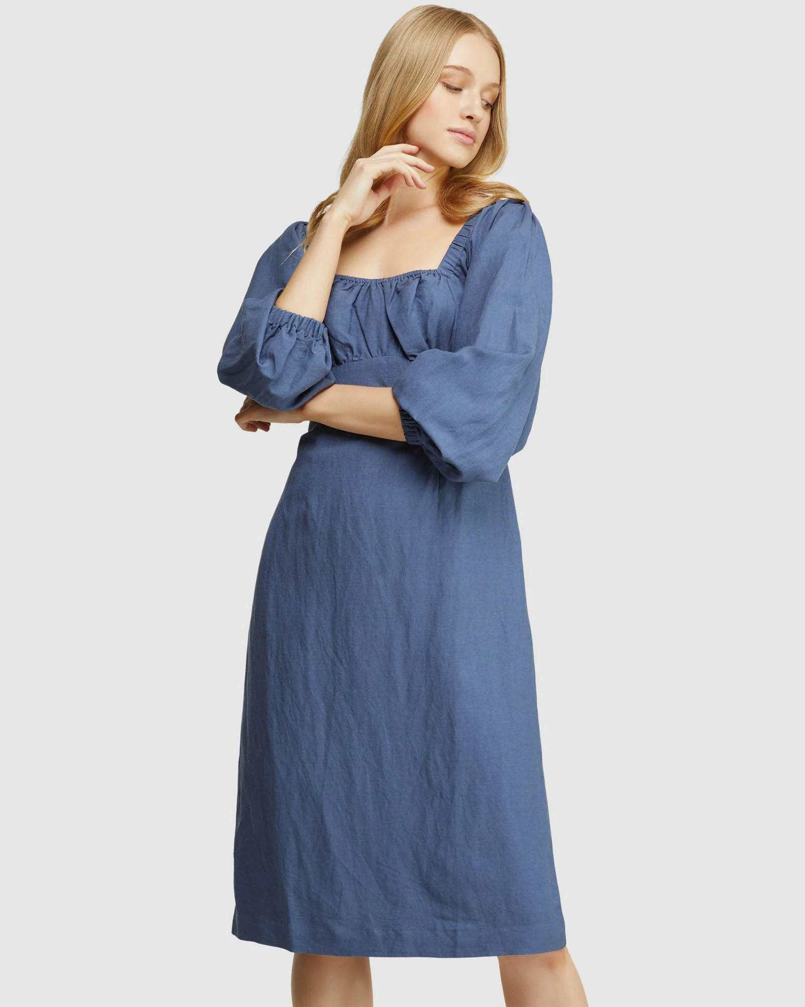 Tamika Linen Blend Dress - Image 4