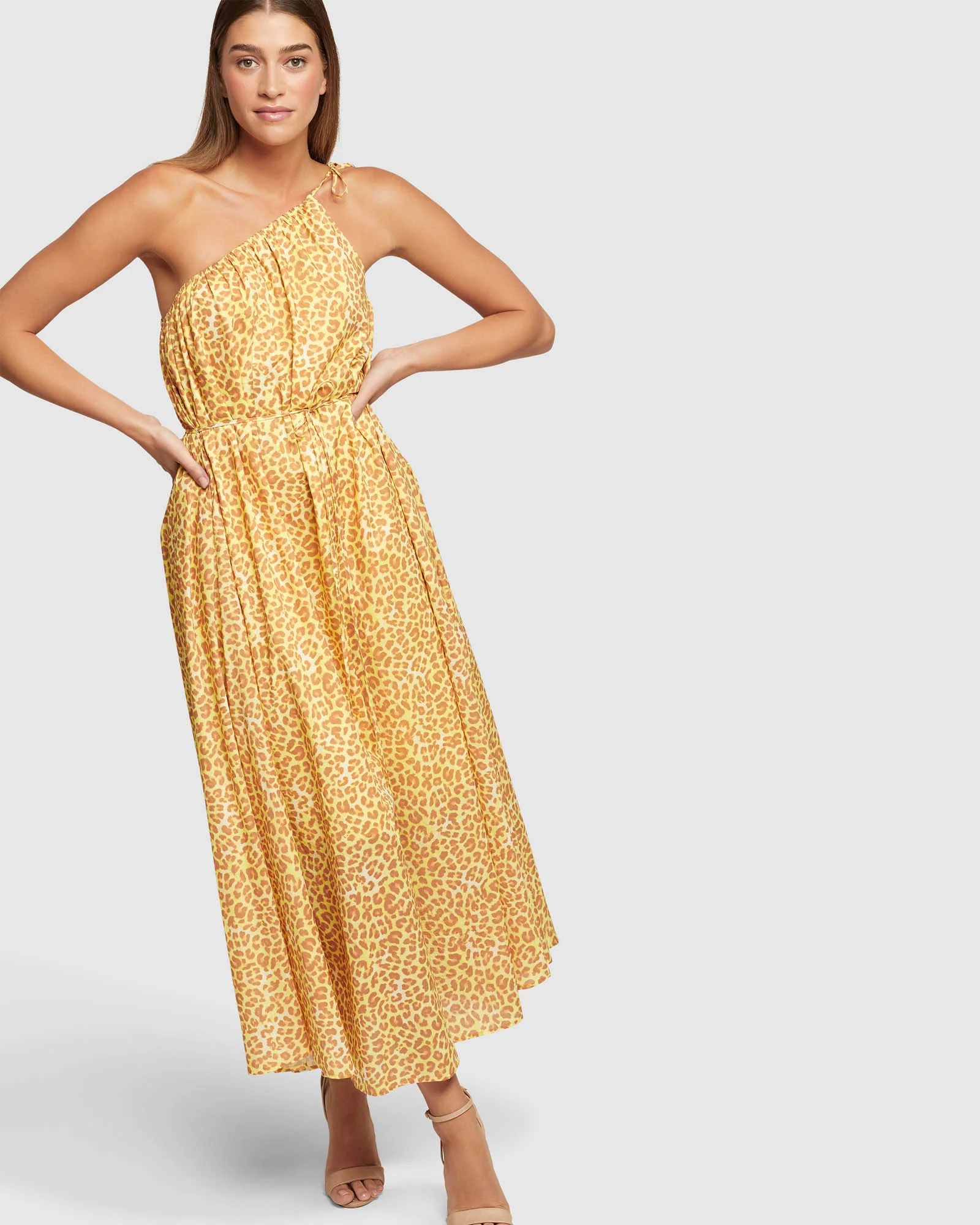 Tara Cotton Animal Print Dress - Image 4