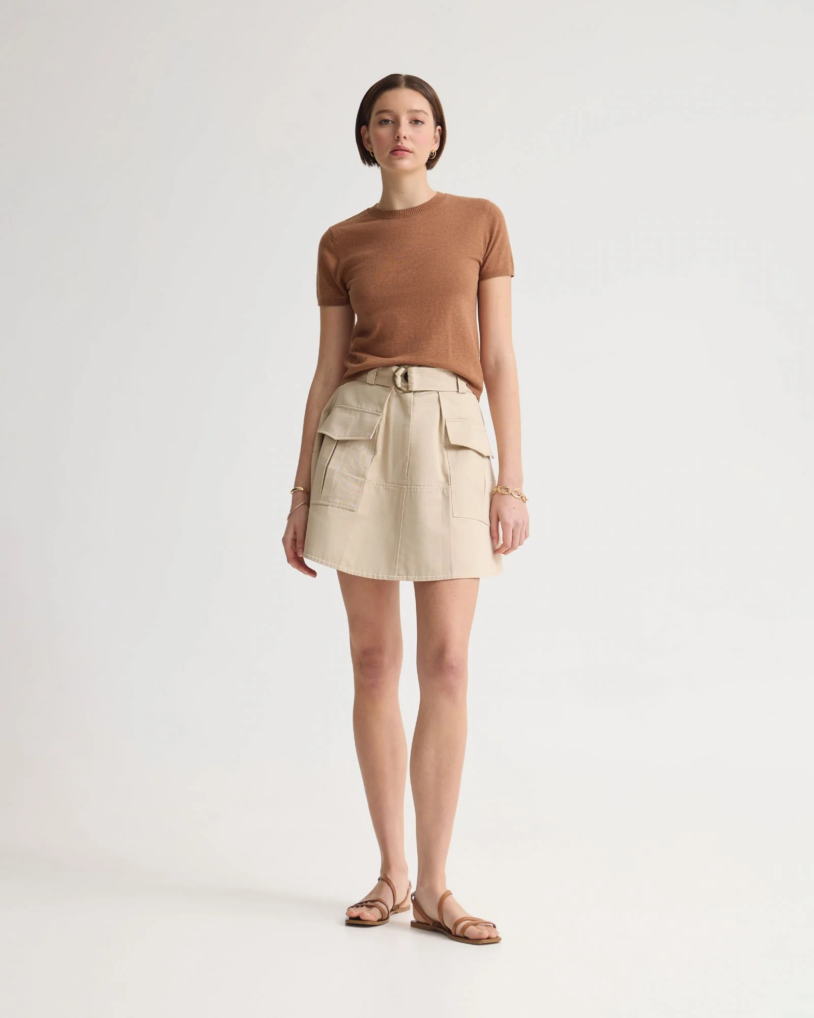 Teri Cotton Safari Skirt - Image 5