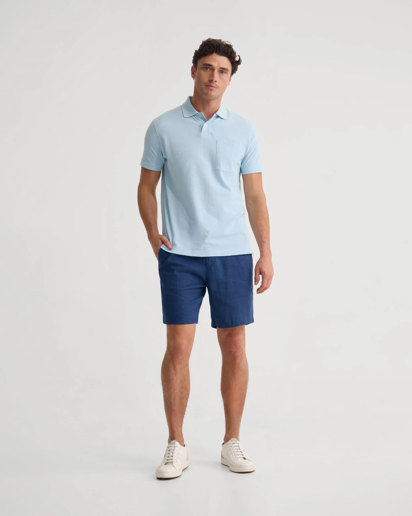 Theo Organic Cotton Pique Polo